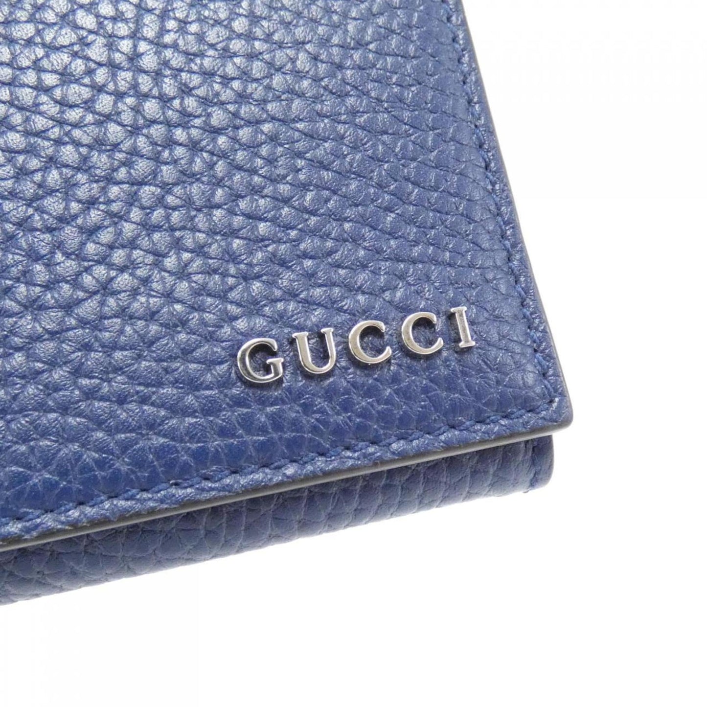 Gucci Blue Leather Coin Purse/Coin Case
