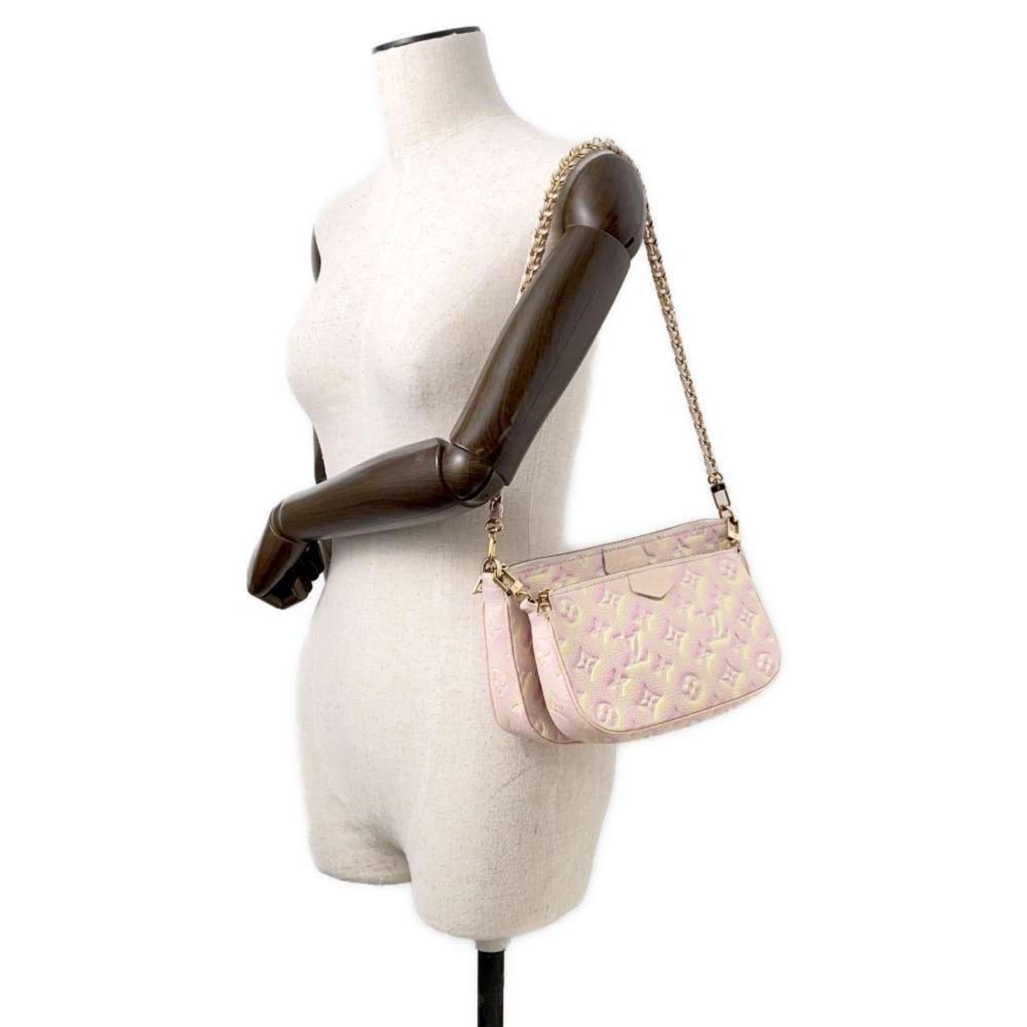 Louis Vuitton Monogram Empreinte Pink Monogram Empreinte Pochette Shoulder Bag