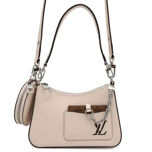 Louis Vuitton Epi Silver Epi Leather Handbag Shoulder Bag ()