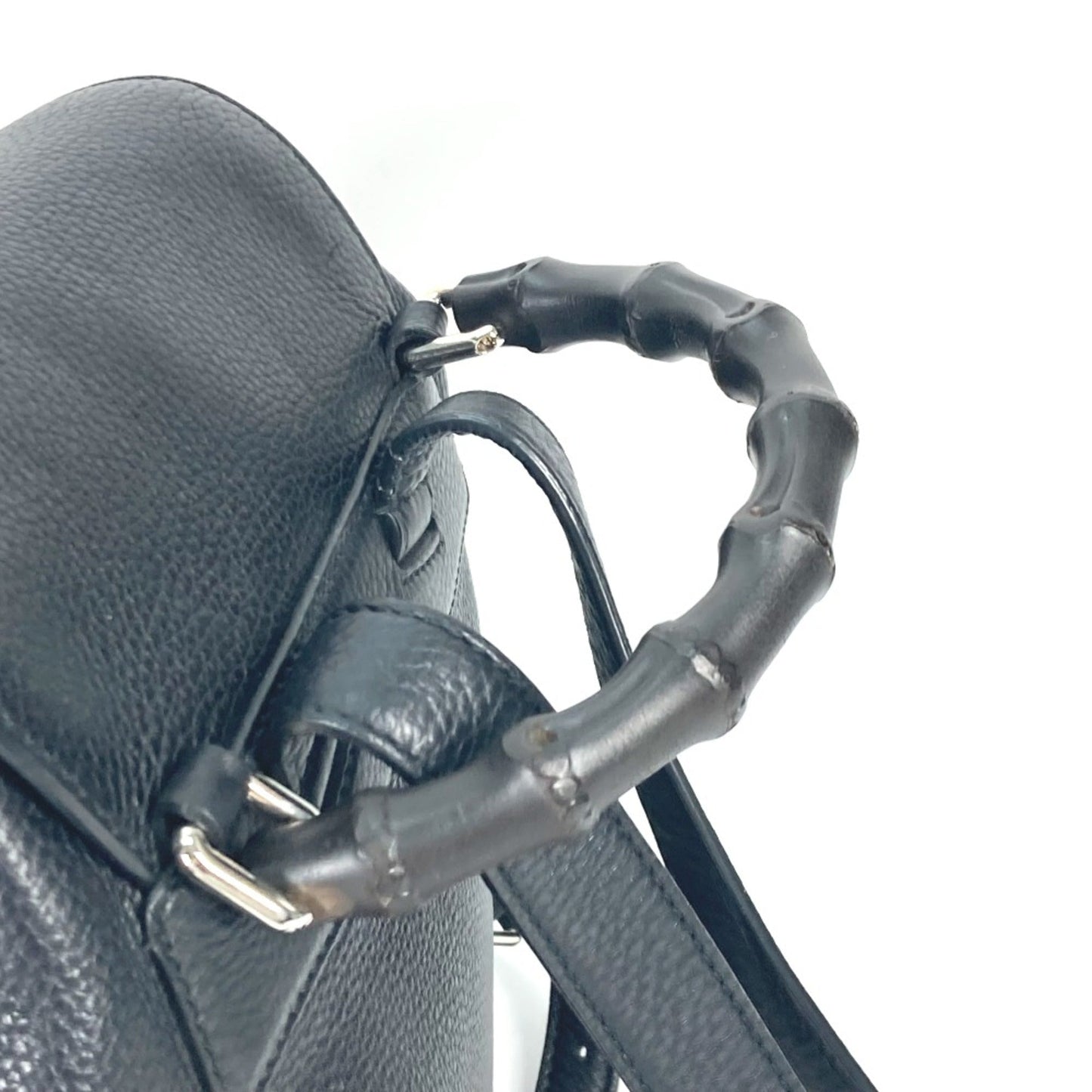Gucci Black Leather Backpack