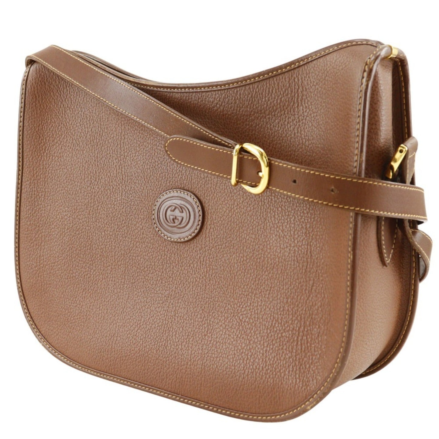 Gucci Brown Leather Shoulder Bag