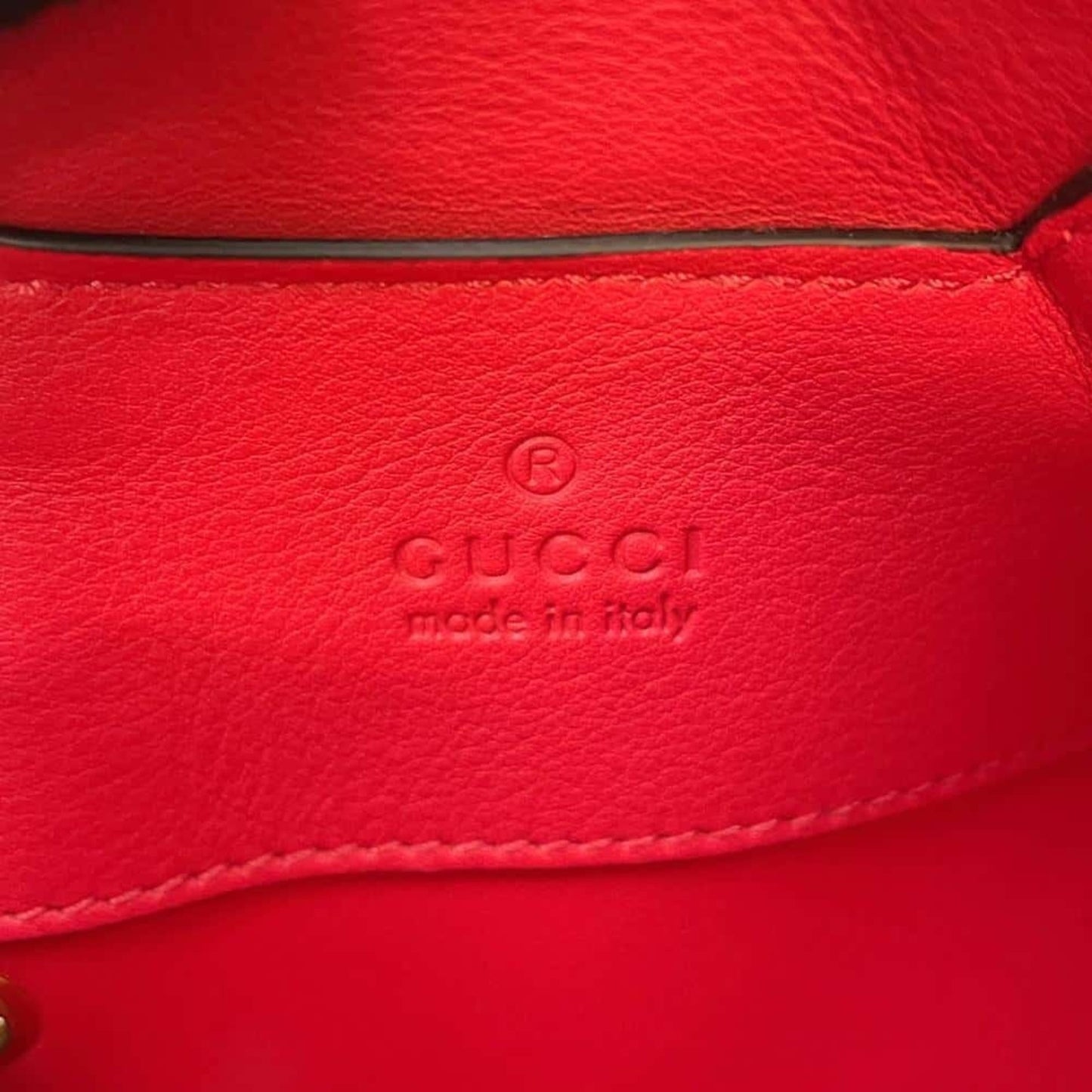 Gucci Beige Red Color Gg Supreme Shoulder Bag