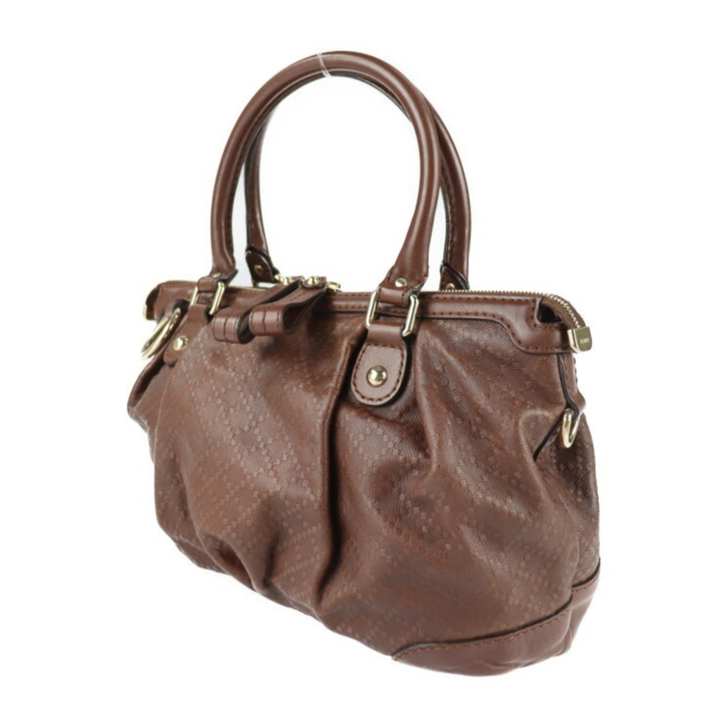 Gucci Sukey Brown Leather Handbag Shoulder Bag