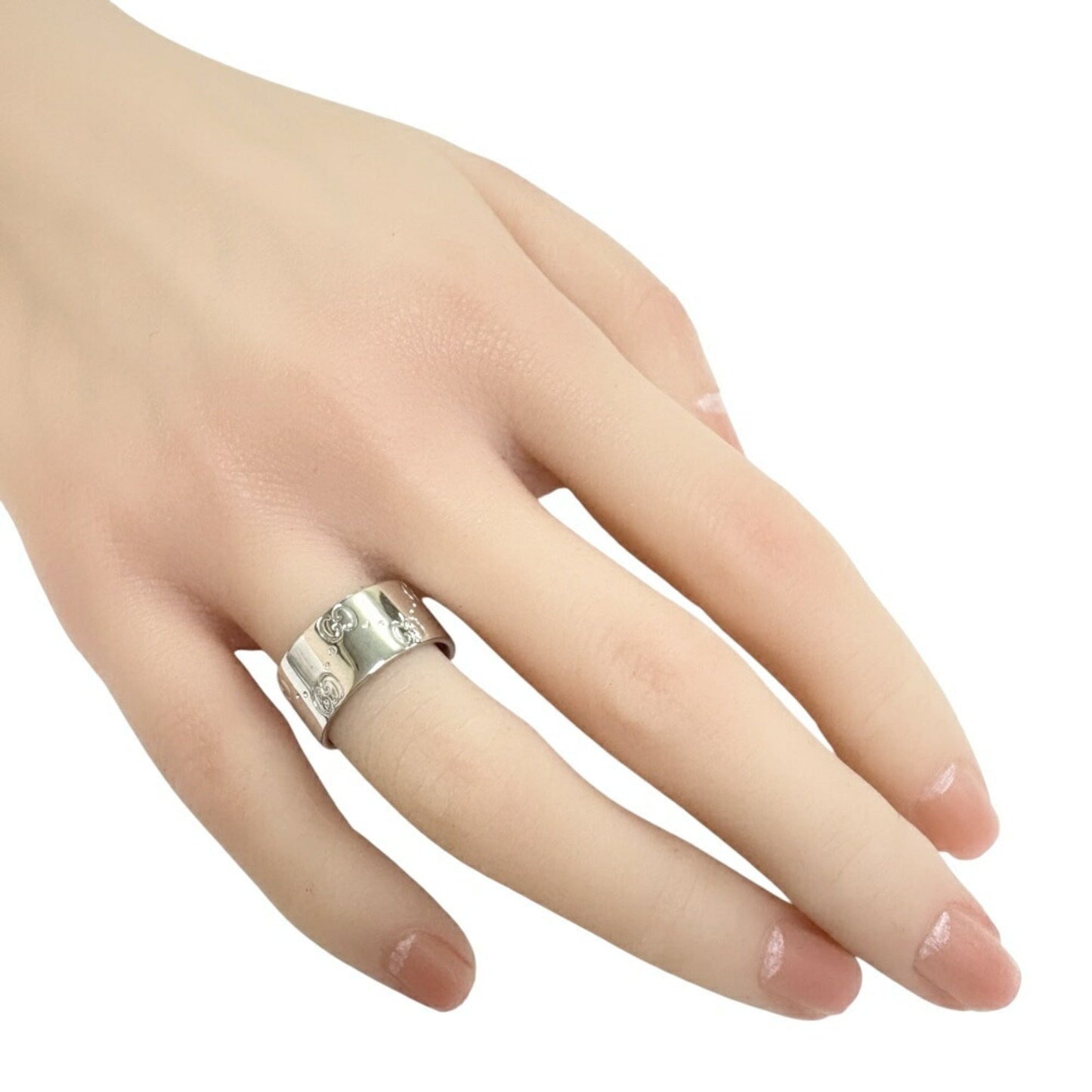 Gucci Icon Silver White Gold (18K) Band Ring