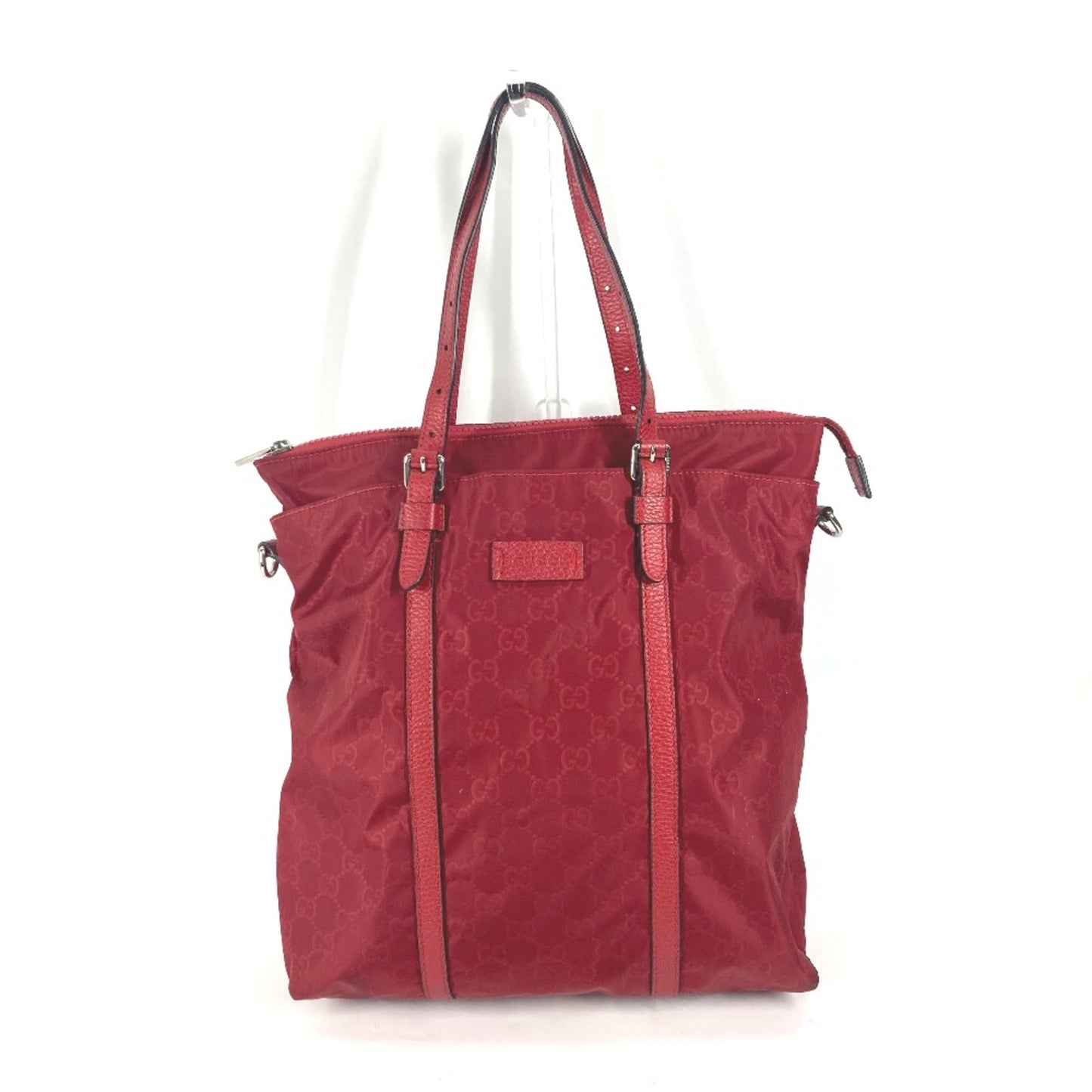 Gucci Red Cloth Tote Bag