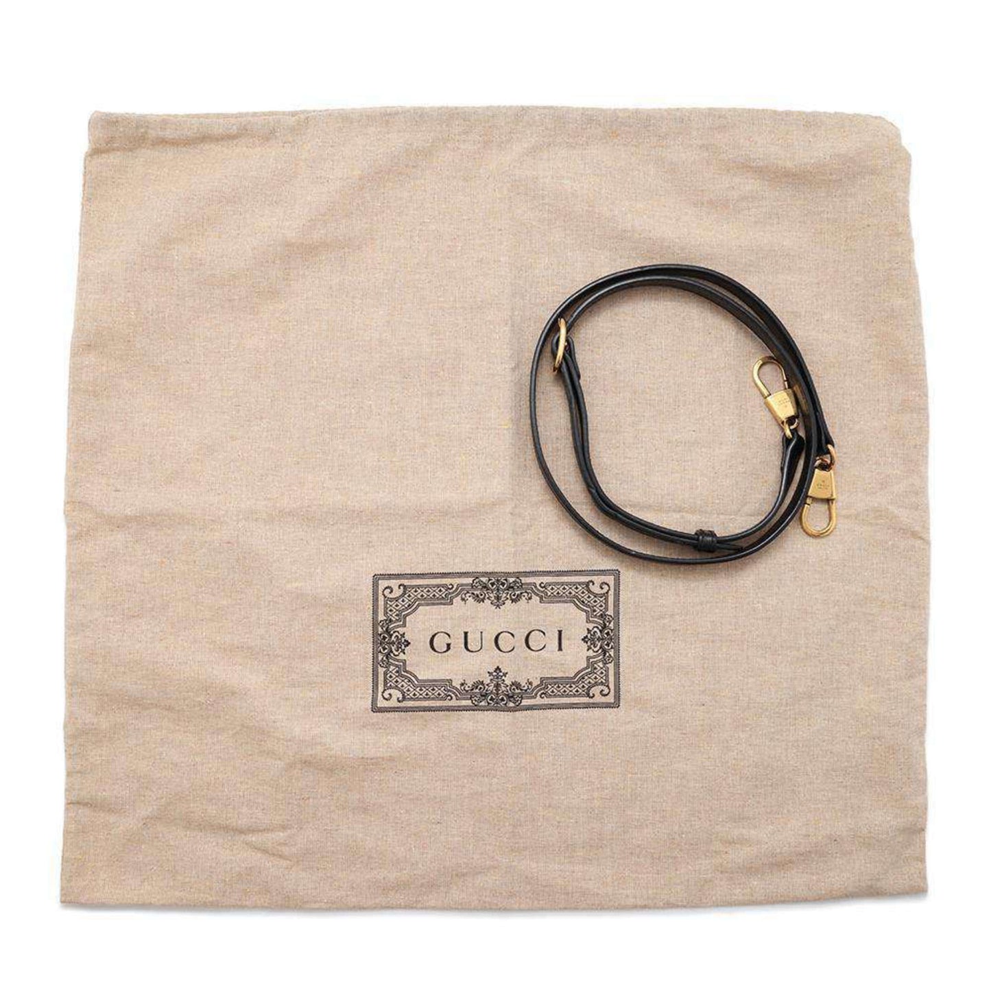 Gucci Black Leather Shoulder Bag Tote Bag