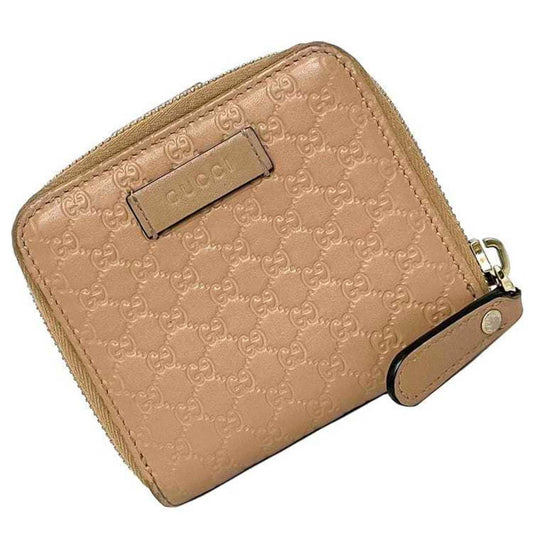 Gucci Beige Gold Leather Wallet (Bi-Fold) ()