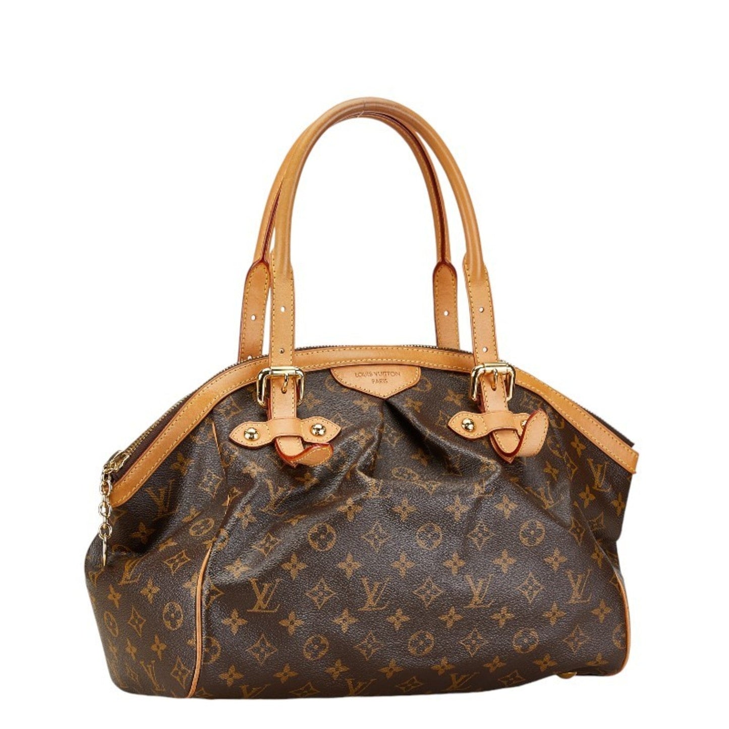Louis Vuitton Brown Pvc Leather Handbag Shoulder Bag