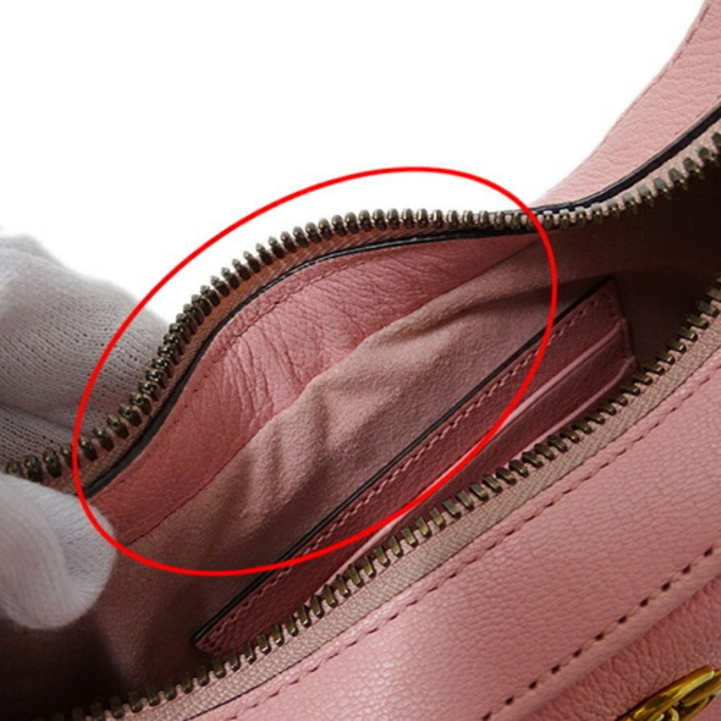 Gucci Pink Leather Shoulder Bag