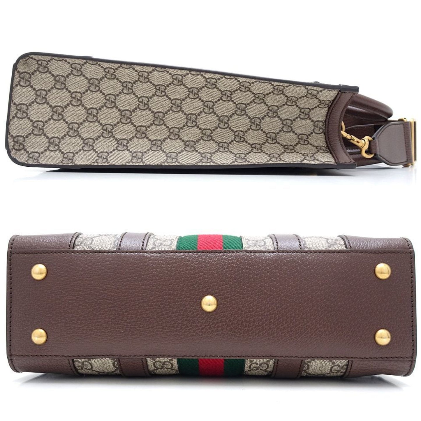 Gucci Beige Gg Supreme Leather Handbag