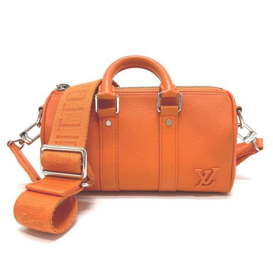 Louis Vuitton Orange Leather Shoulder Bag ()