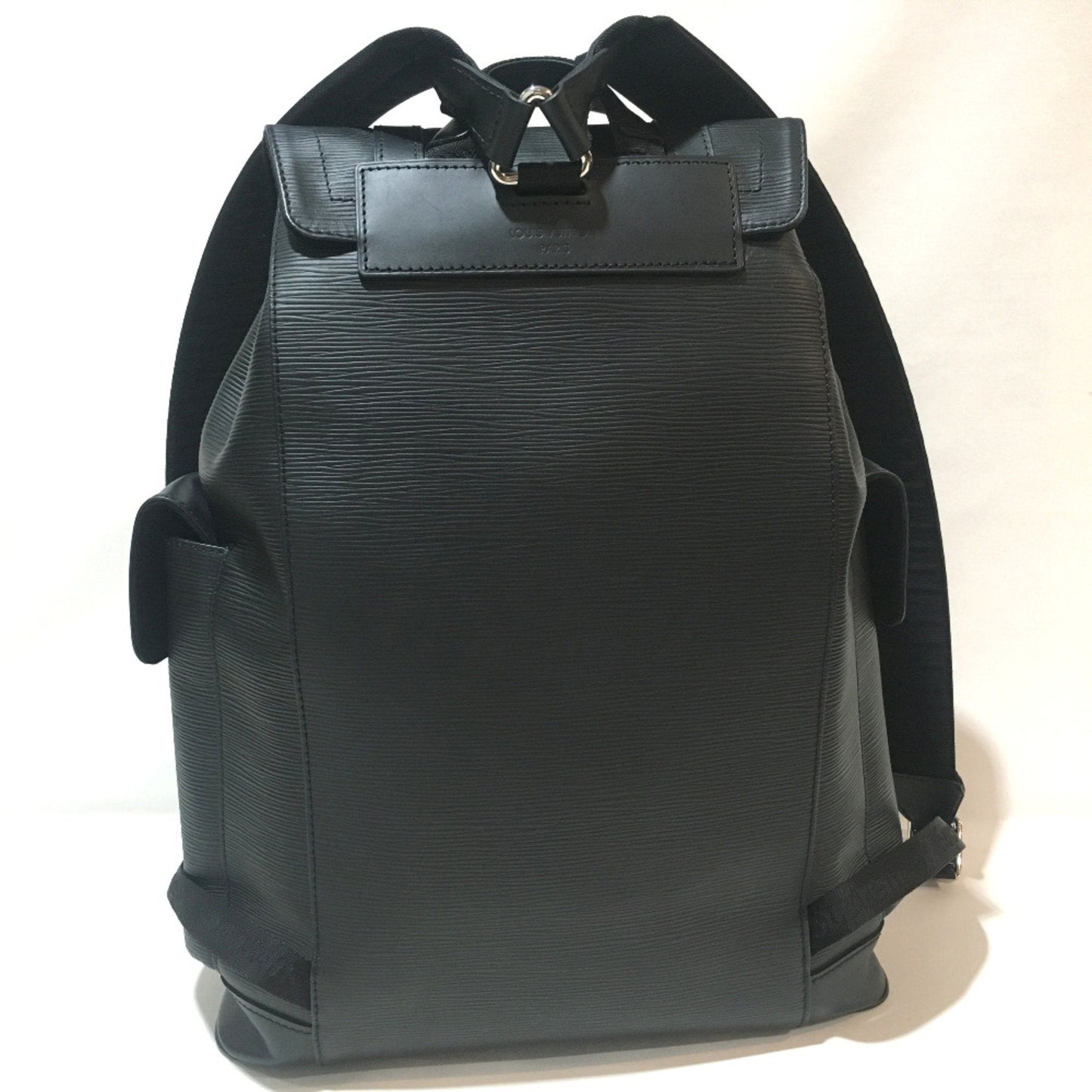 Louis Vuitton Black Leather Backpack