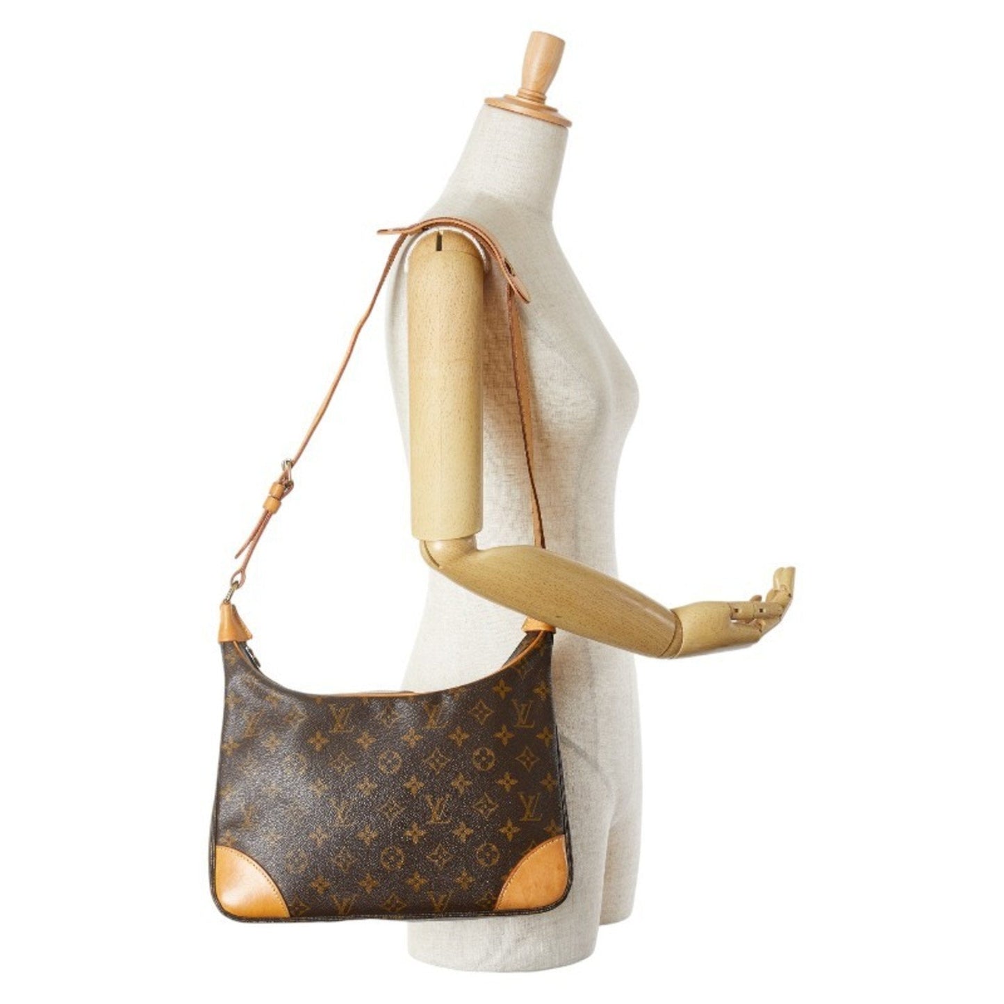 Louis Vuitton Brown Pvc Leather Shoulder Bag