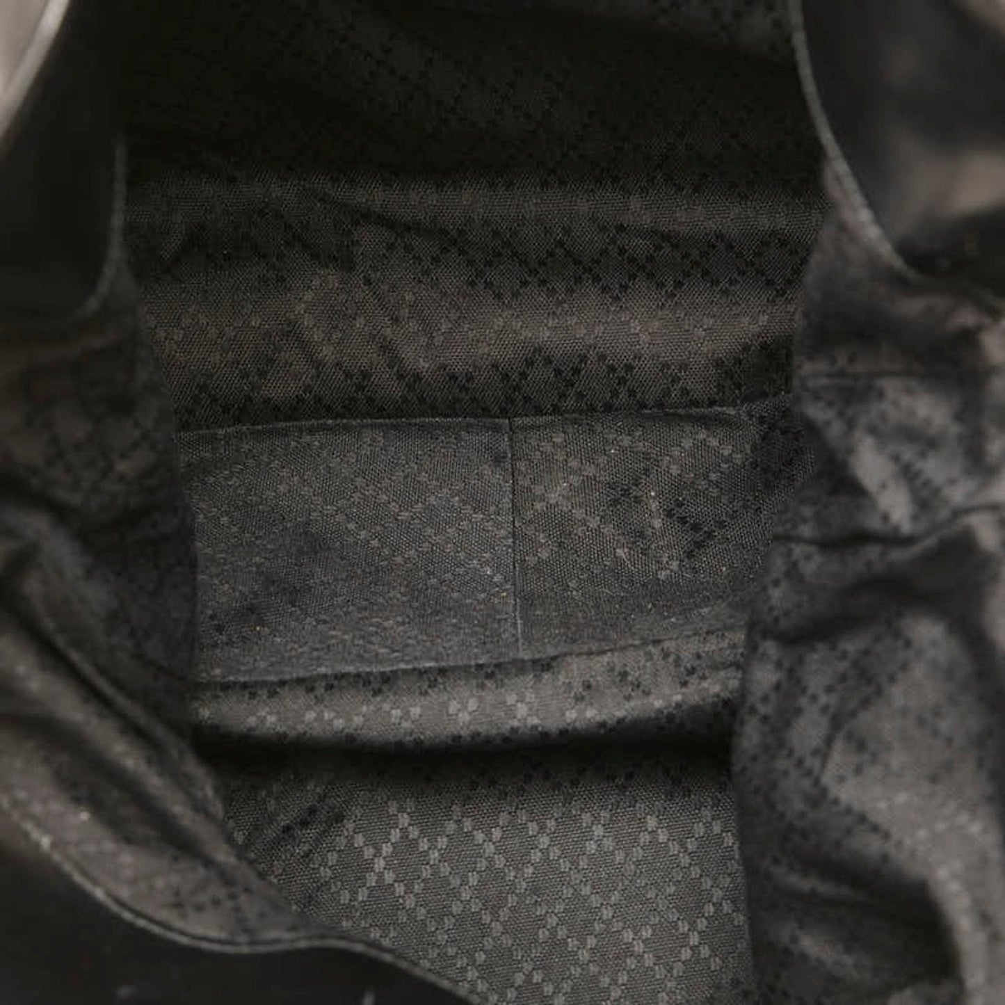 Gucci Black Canvas Leather Handbag Shoulder Bag
