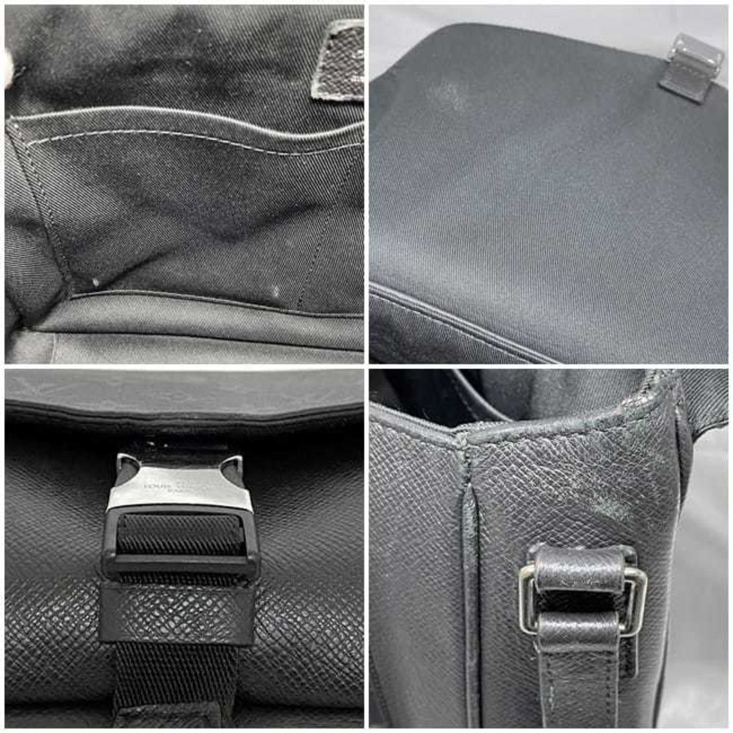 Louis Vuitton Taigarama Black Gray Monogram Eclipse Taigarama Shoulder Bag