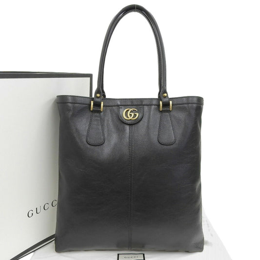 Gucci Gg Marmont Black Leather Tote Bag ()
