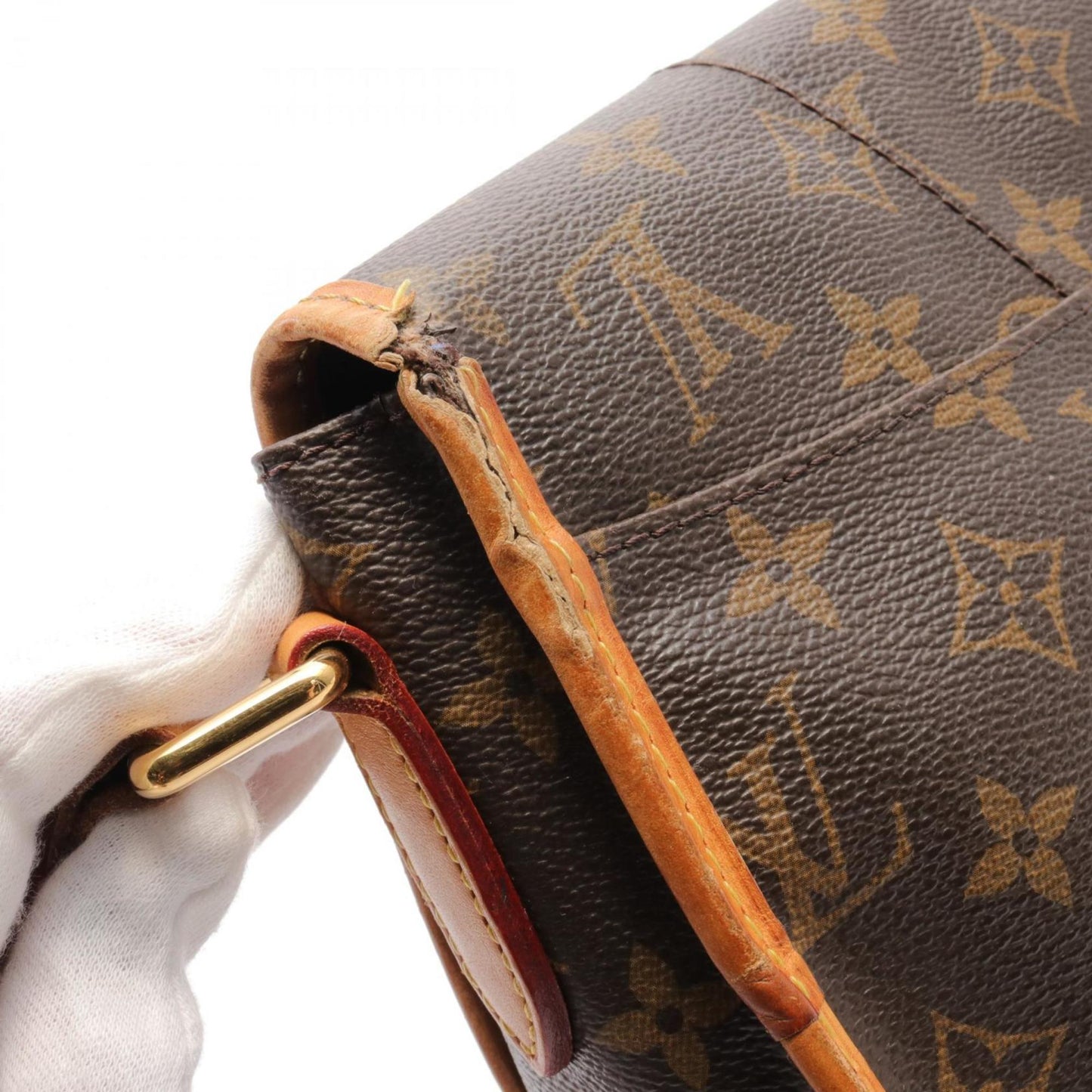 Louis Vuitton Monogram Brown Pvc Leather Shoulder Bag