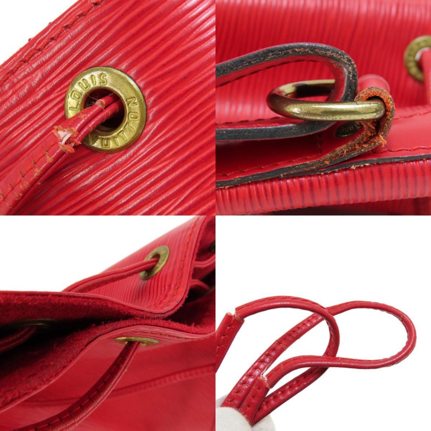 Louis Vuitton Epi Castilian Red Epi Leather Shoulder Bag