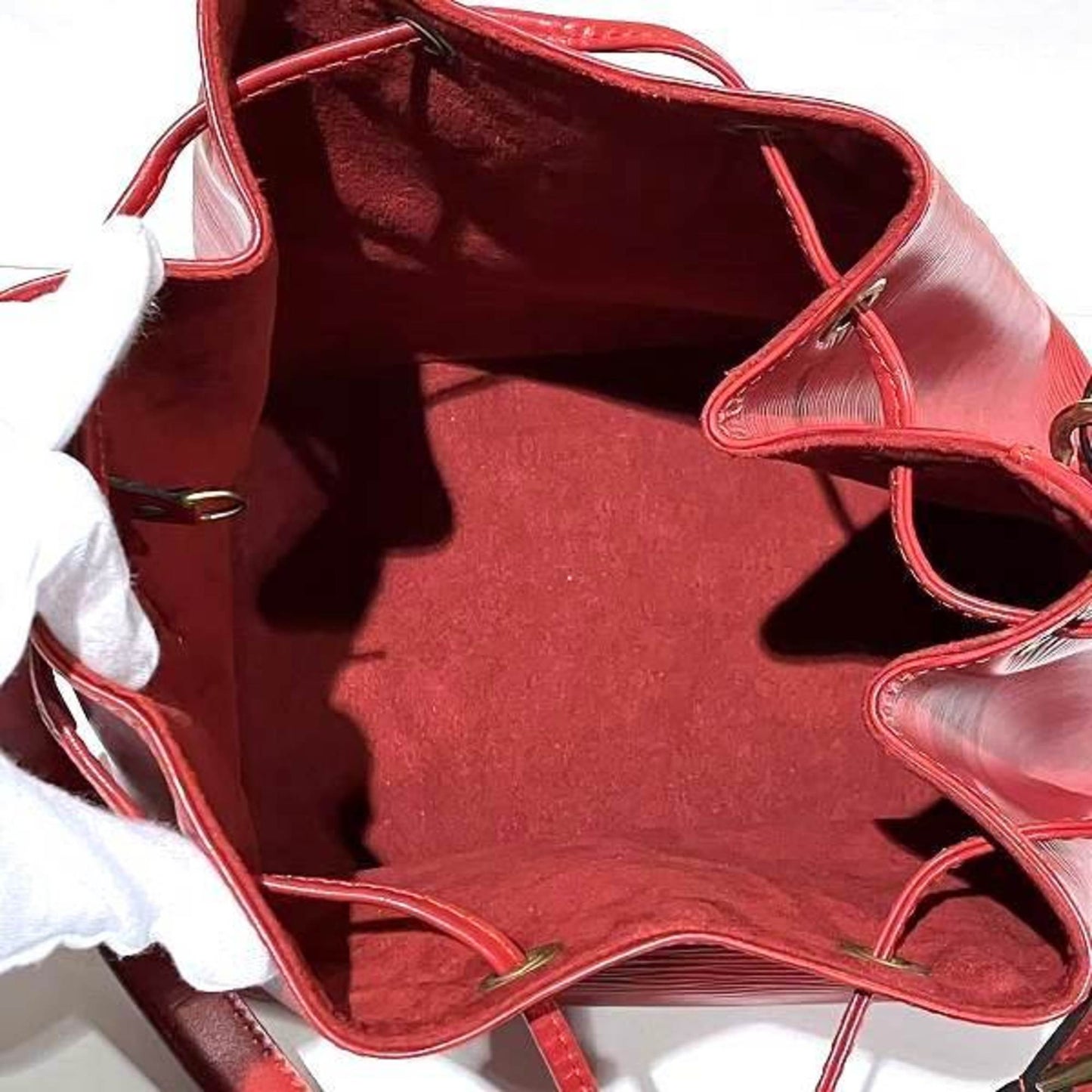Louis Vuitton Castilian Red Leather Shoulder Bag