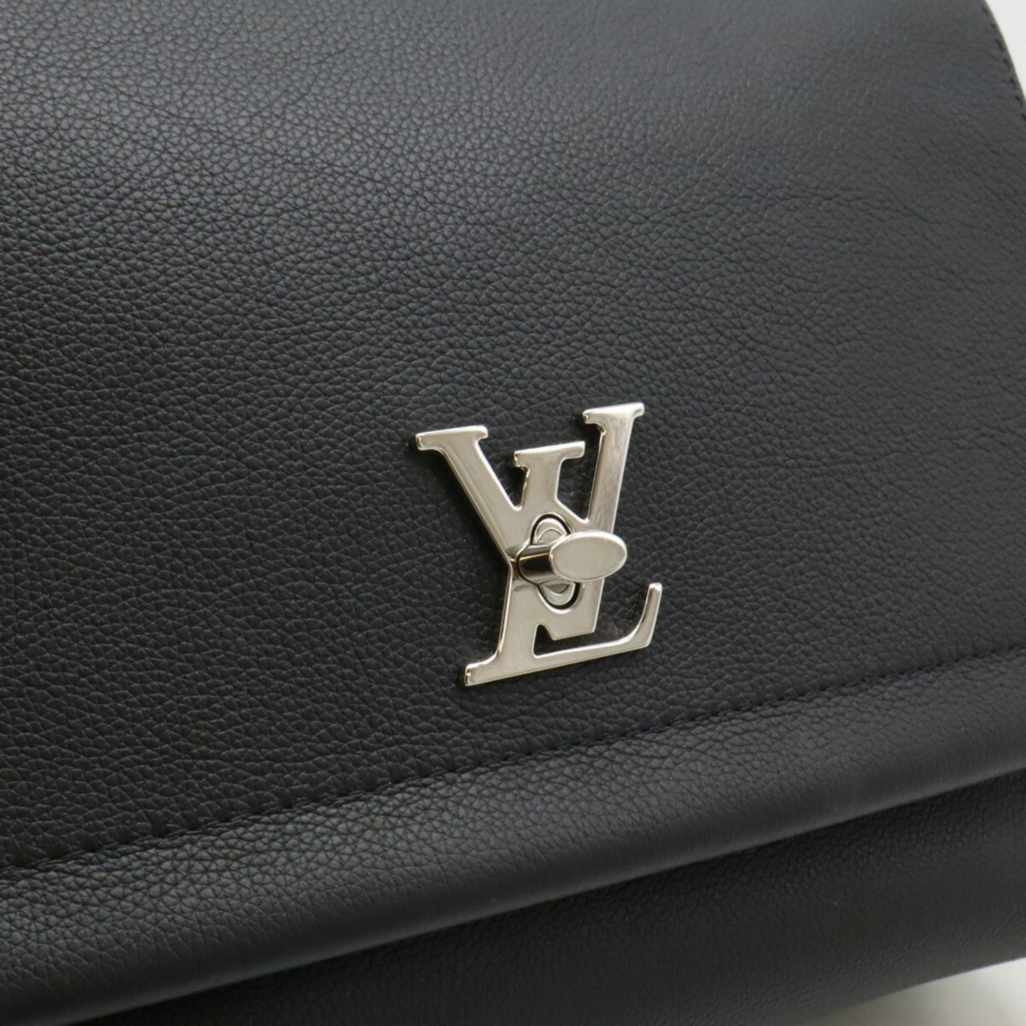 Louis Vuitton Black Noir Leather Handbag Shoulder Bag