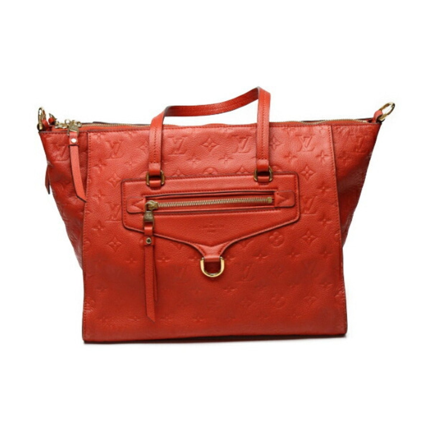 Louis Vuitton Red Color Monogram Empreinte Shoulder Bag Tote Bag ()