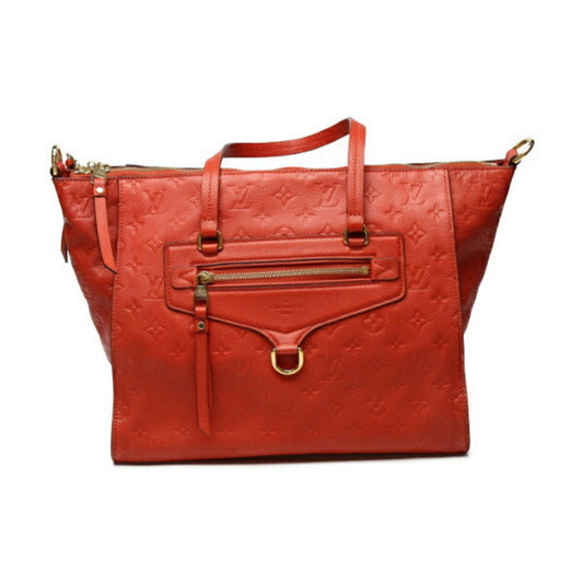 Louis Vuitton Red Color Monogram Empreinte Shoulder Bag Tote Bag ()