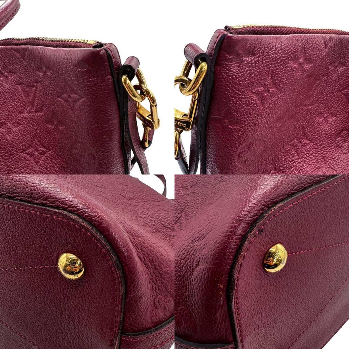 Louis Vuitton Bordeaux Monogram Empreinte Handbag Shoulder Bag