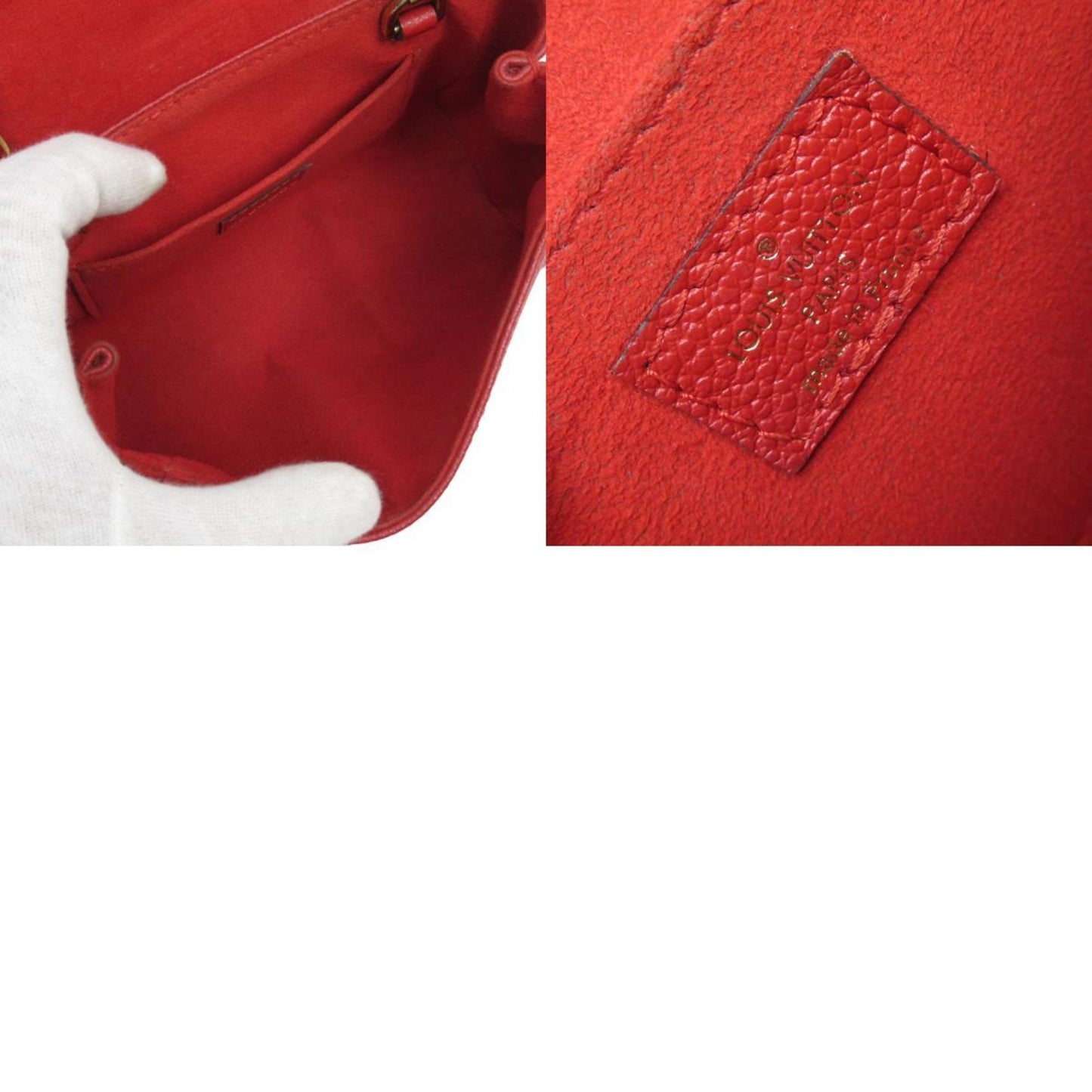 Louis Vuitton Dark Red Monogram Empreinte Shoulder Bag