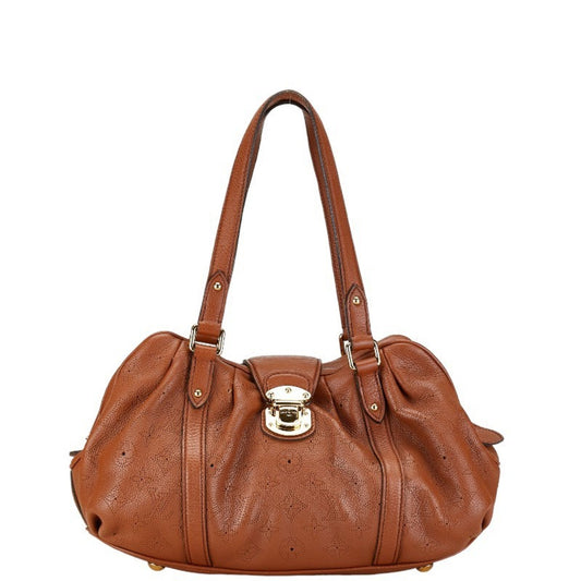 Louis Vuitton Mahina Brown Handbag Shoulder Bag ()