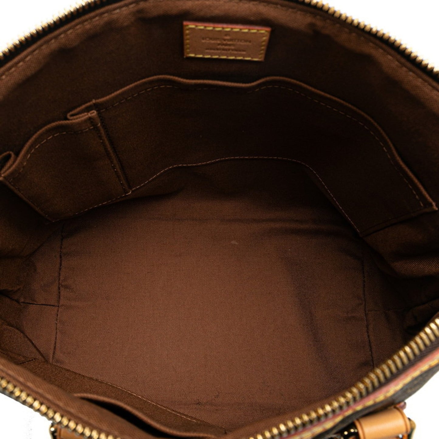 Louis Vuitton Brown Pvc Leather Handbag Shoulder Bag