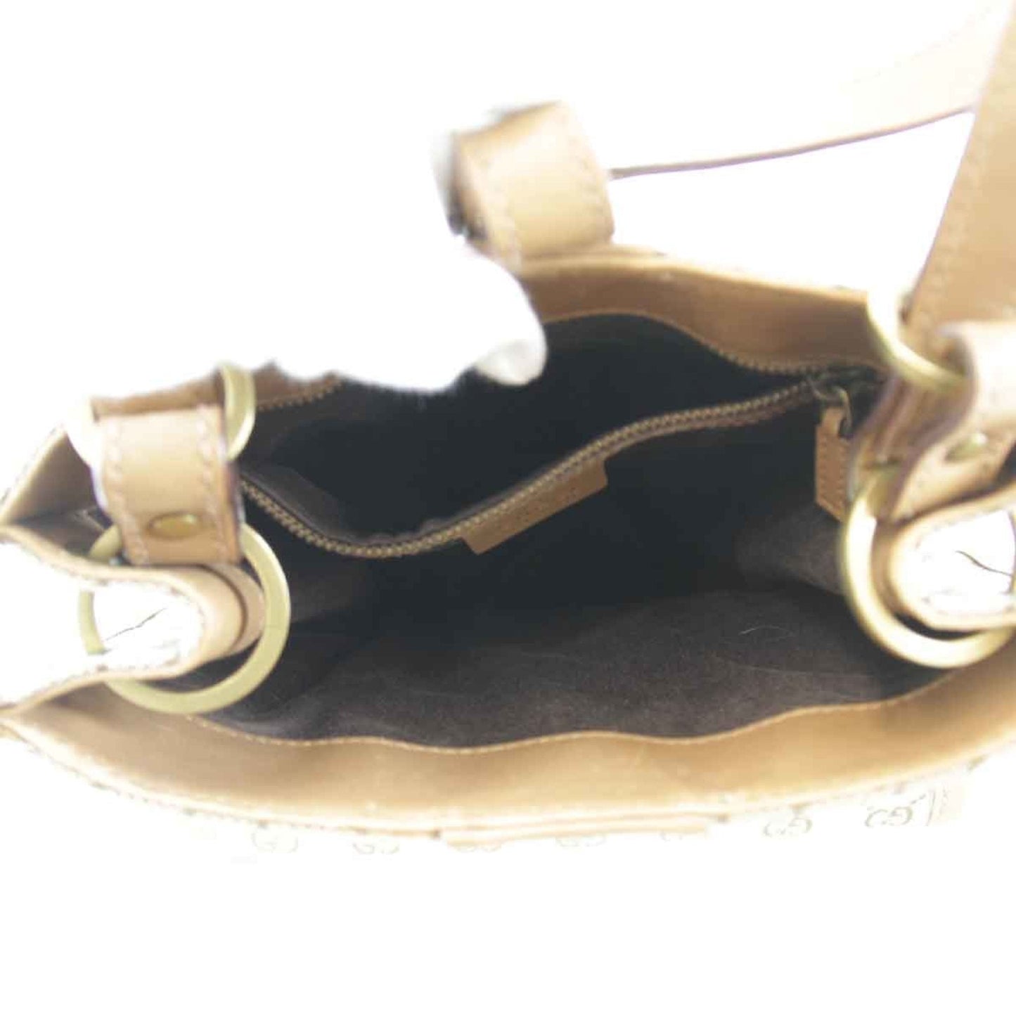 Gucci Beige Gg Canvas Shoulder Bag