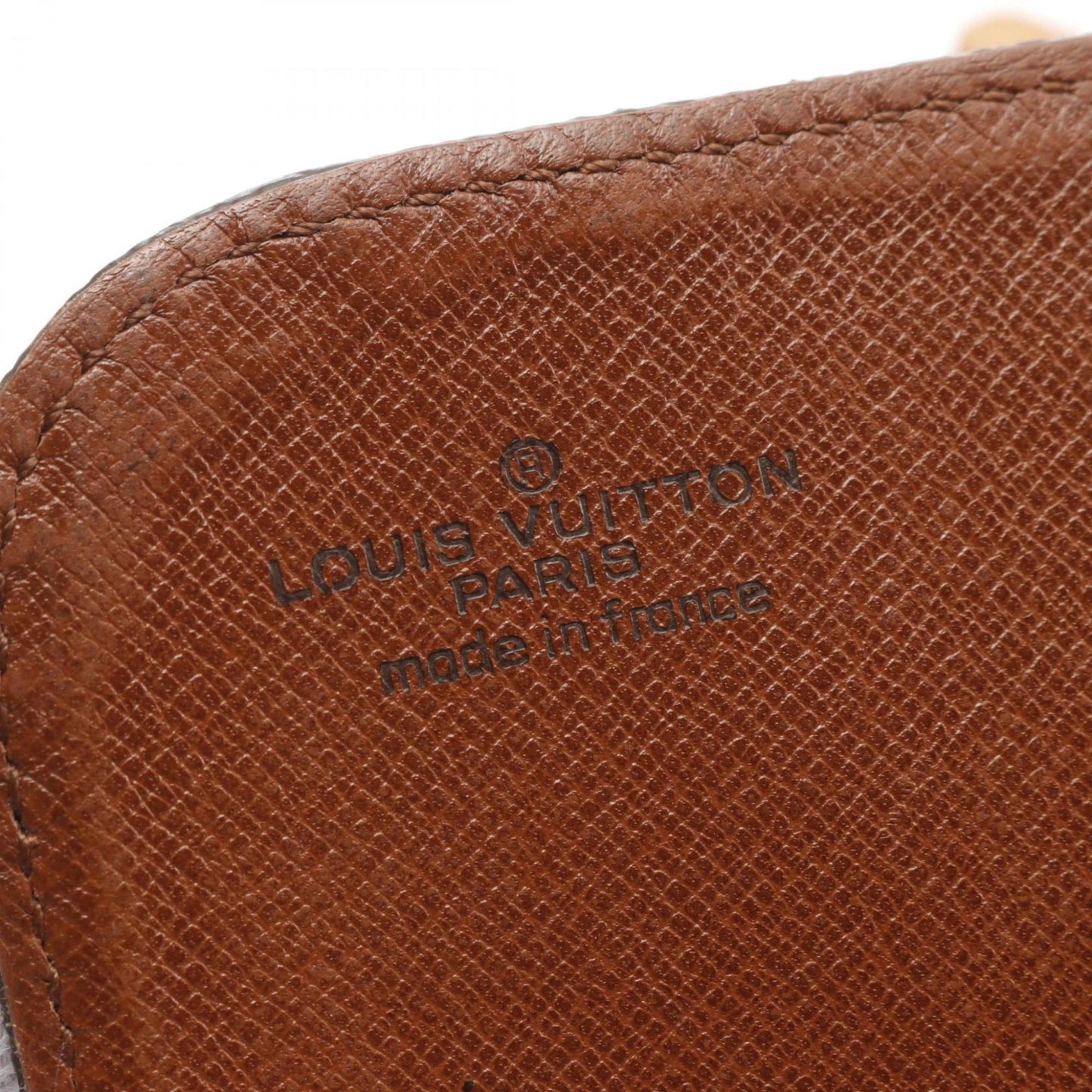 Louis Vuitton Brown Coated Canvas Leather Shoulder Bag