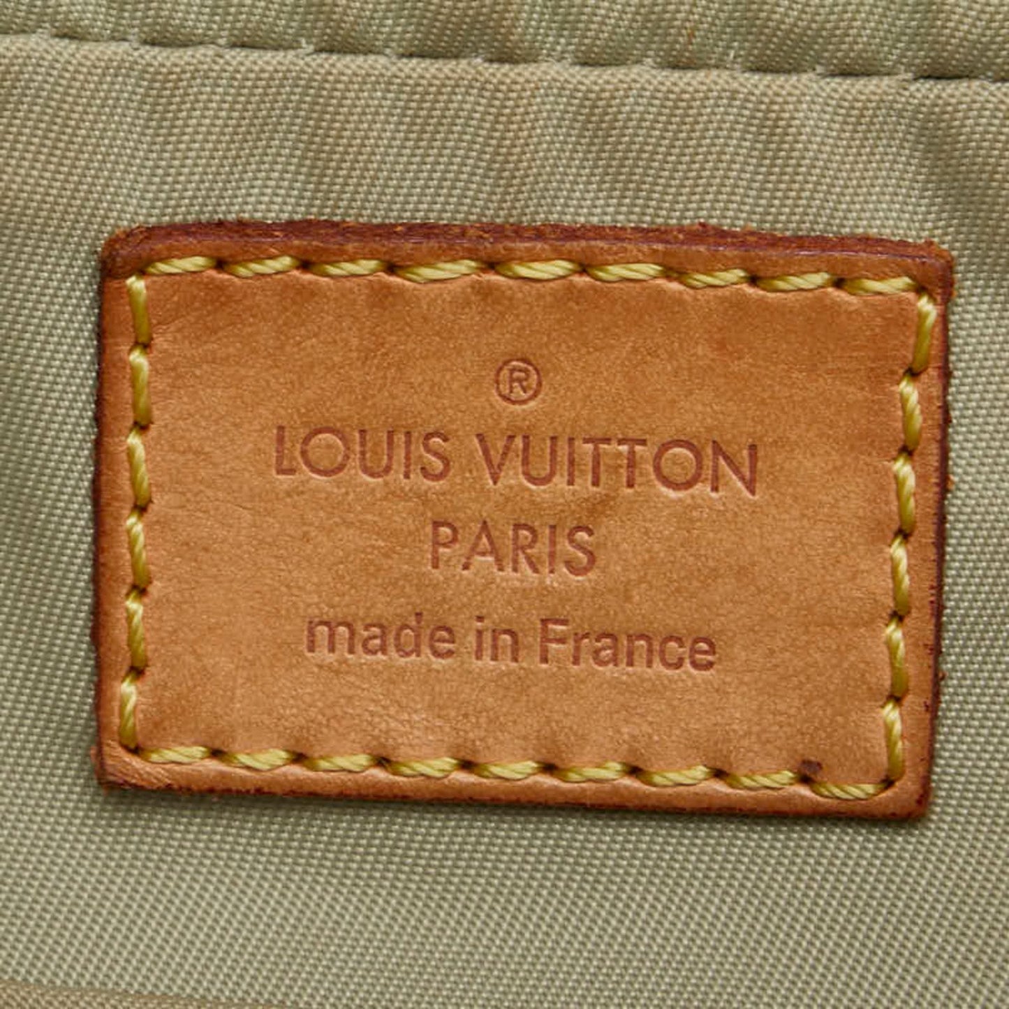 Louis Vuitton Earth Khaki Canvas Leather Shoulder Bag