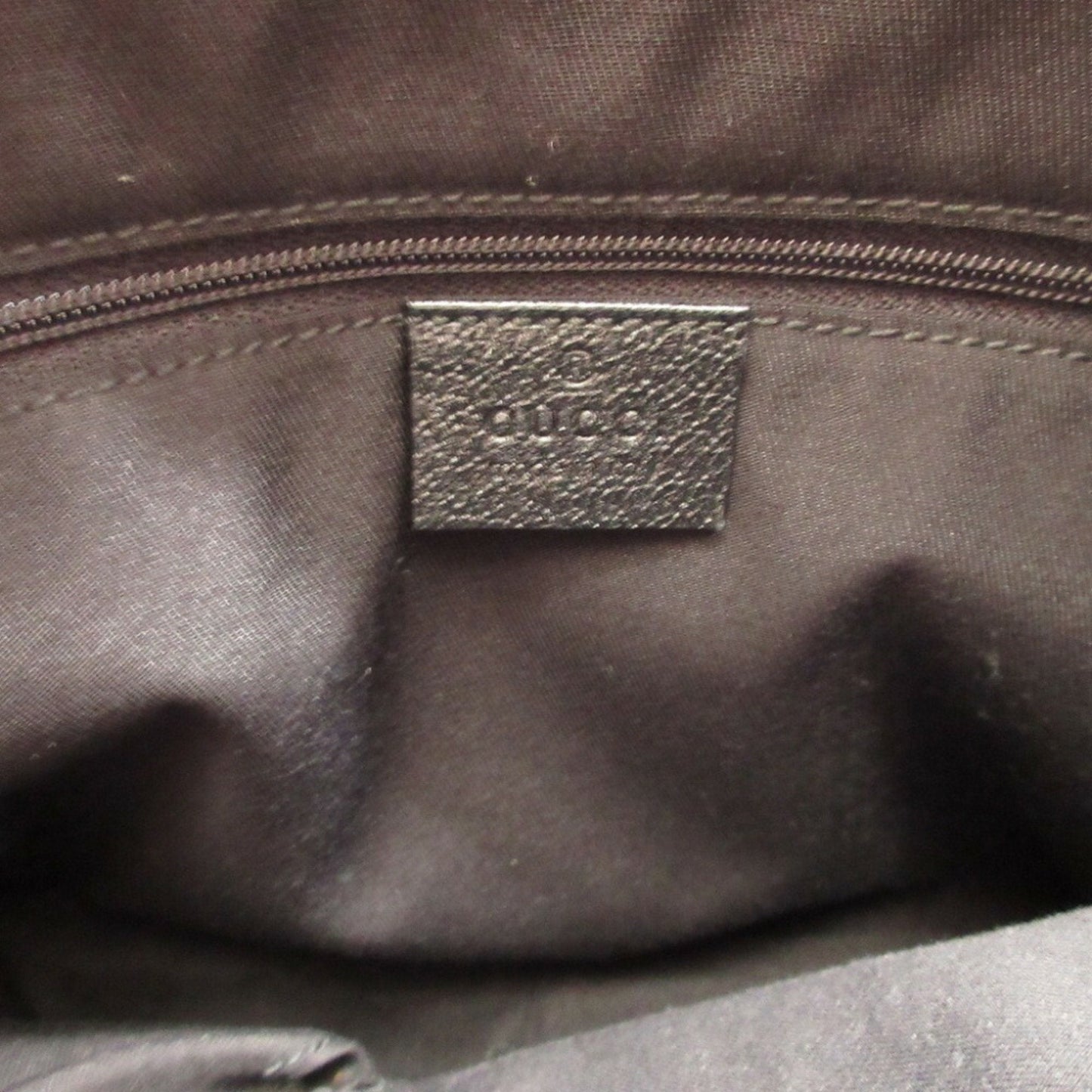 Gucci Abbey Black Gg Canvas Leather Shoulder Bag