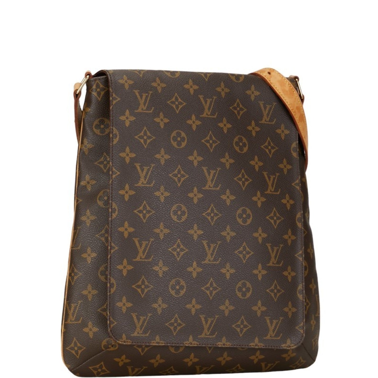 Louis Vuitton Brown Pvc Leather Shoulder Bag