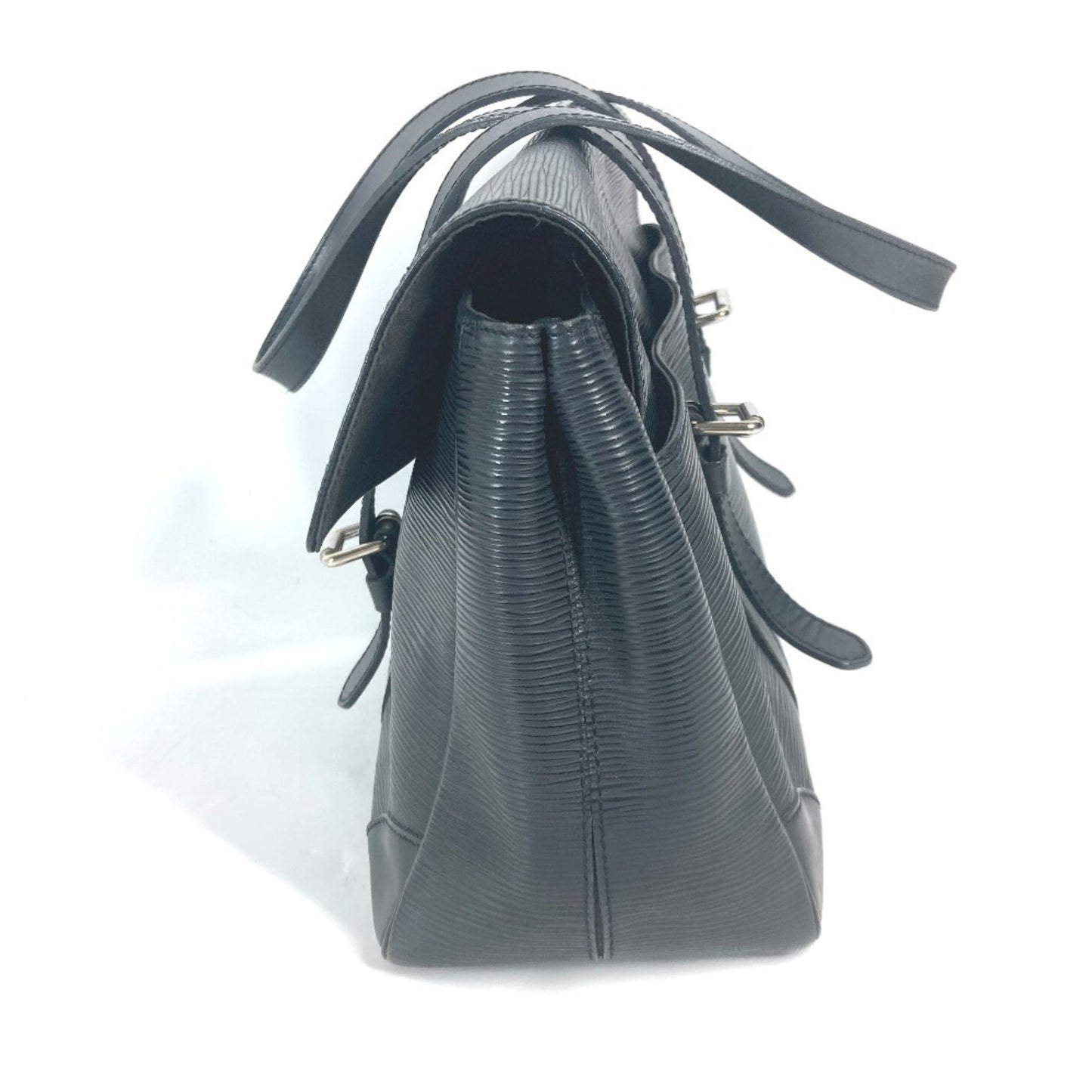 Louis Vuitton Black Noir Epi Leather Shoulder Bag Tote Bag