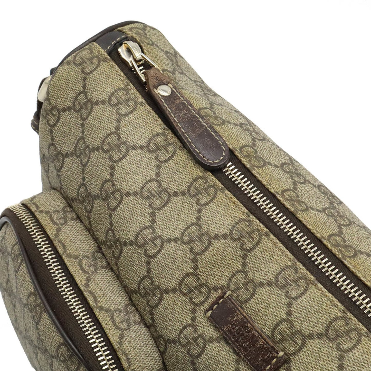 Gucci Dark Brown Pvc Leather Shoulder Bag
