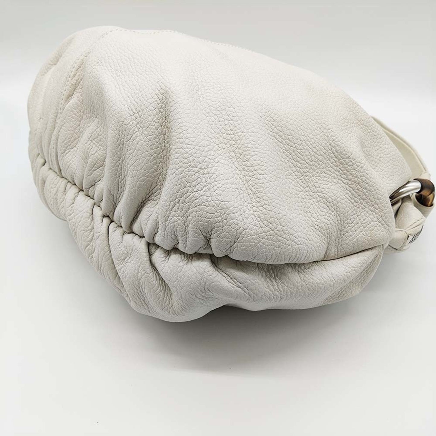 Gucci Ivory White Leather Shoulder Bag