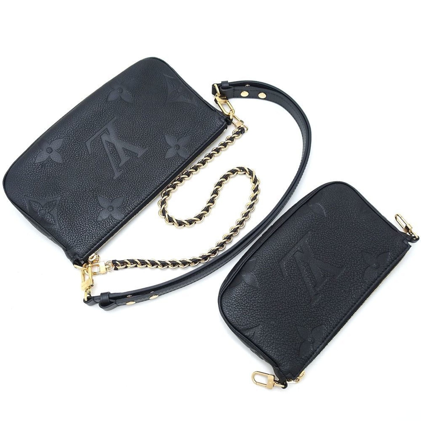 Louis Vuitton Noir Monogram Empreinte Shoulder Bag