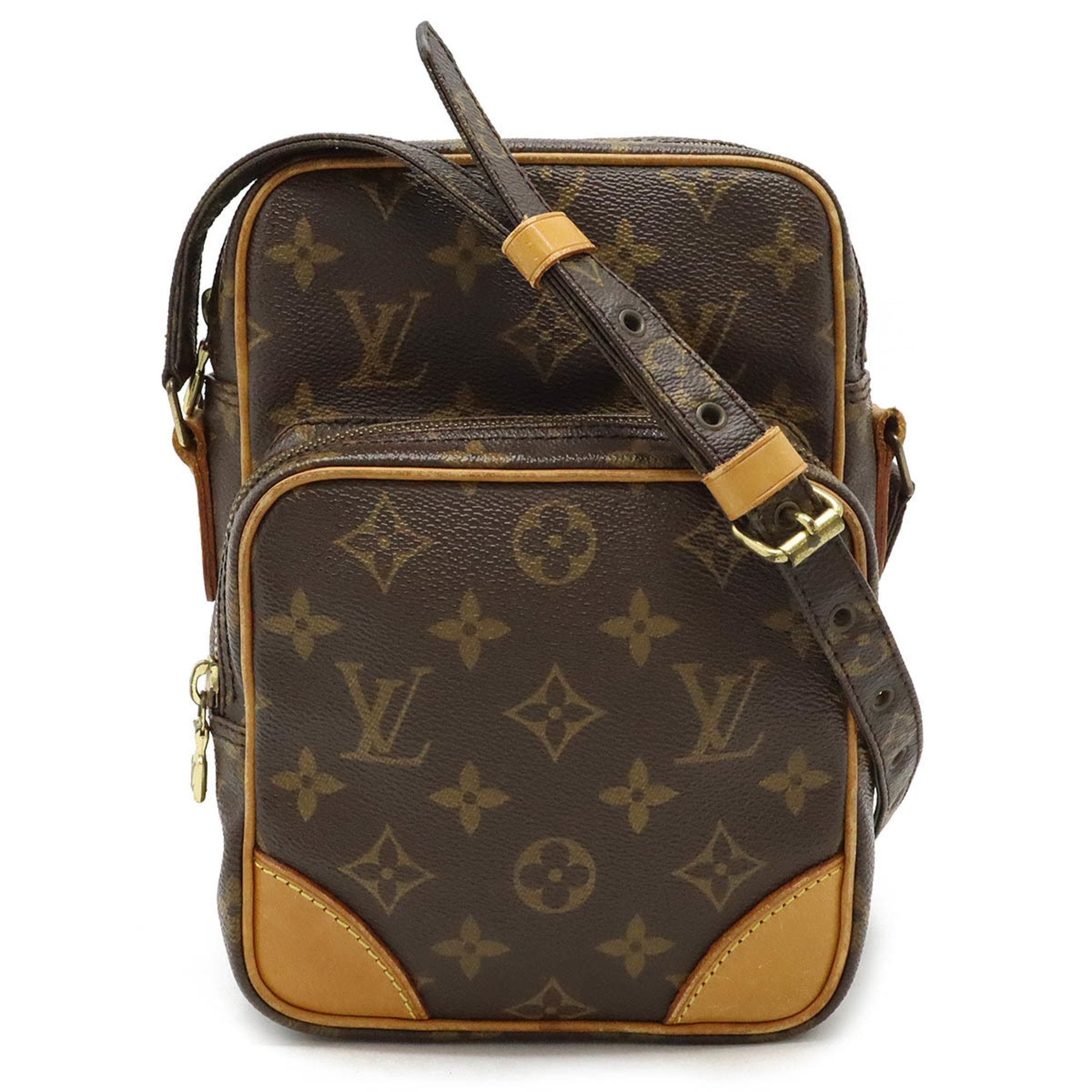 Louis Vuitton Brown Monogram Pochette Shoulder Bag ()