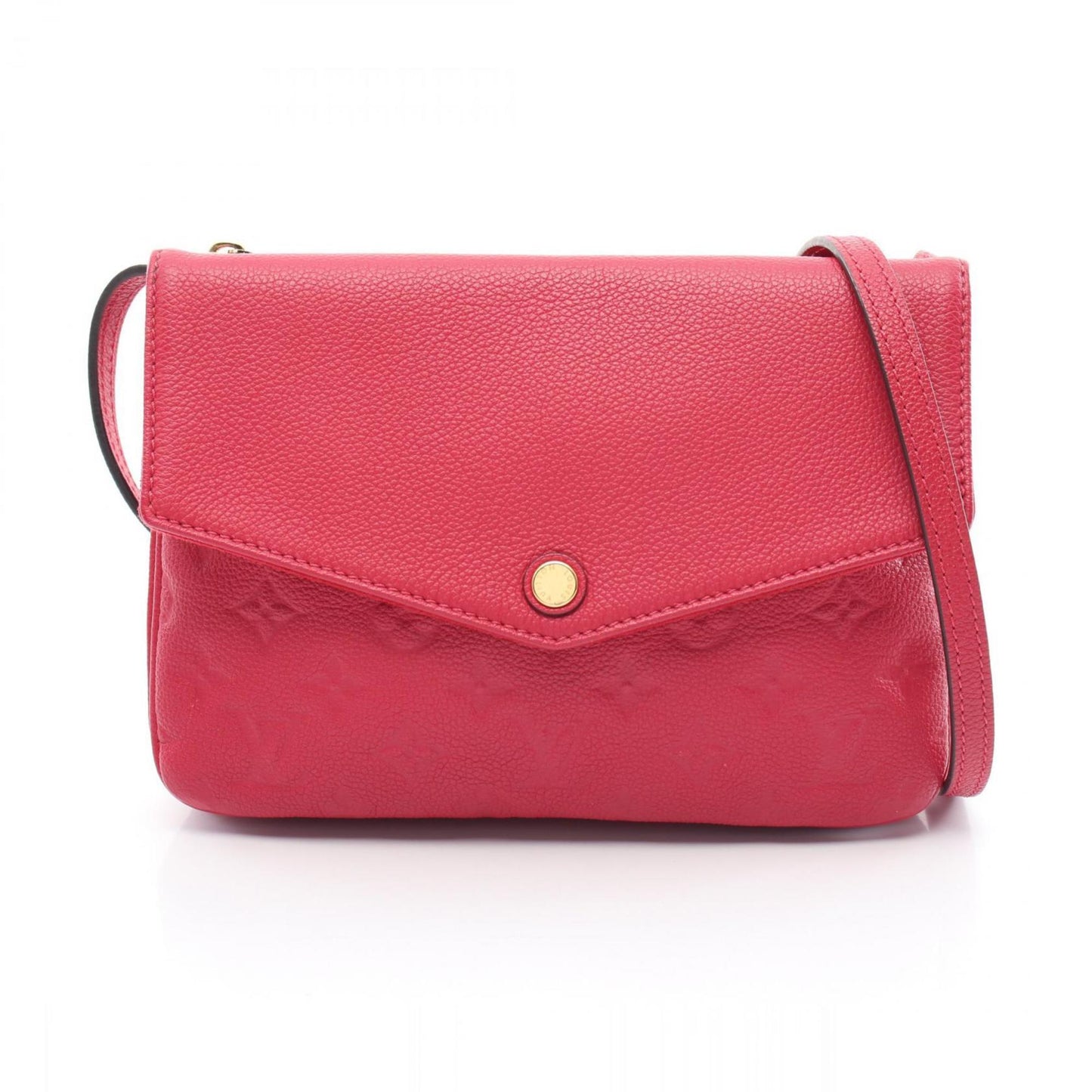 Louis Vuitton Red Color Monogram Empreinte Leather Shoulder Bag ()