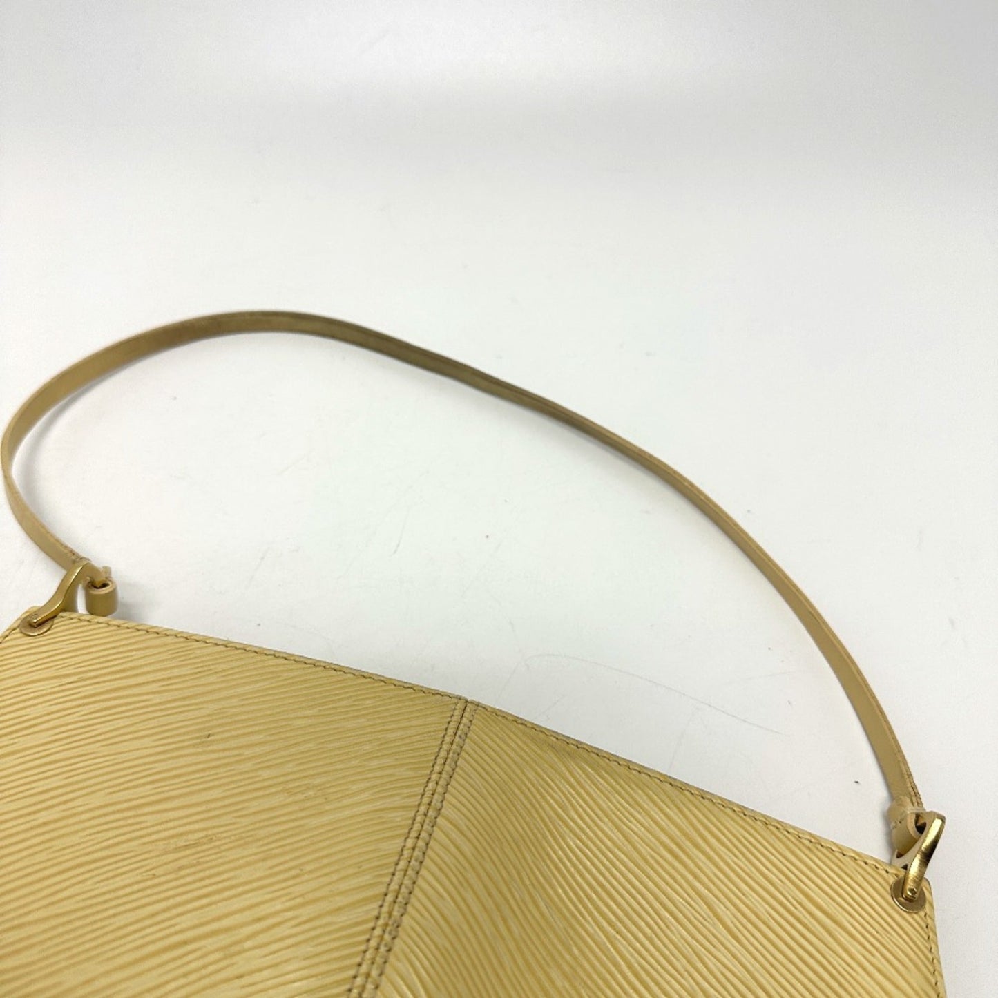 Louis Vuitton Beige Leather Shoulder Bag