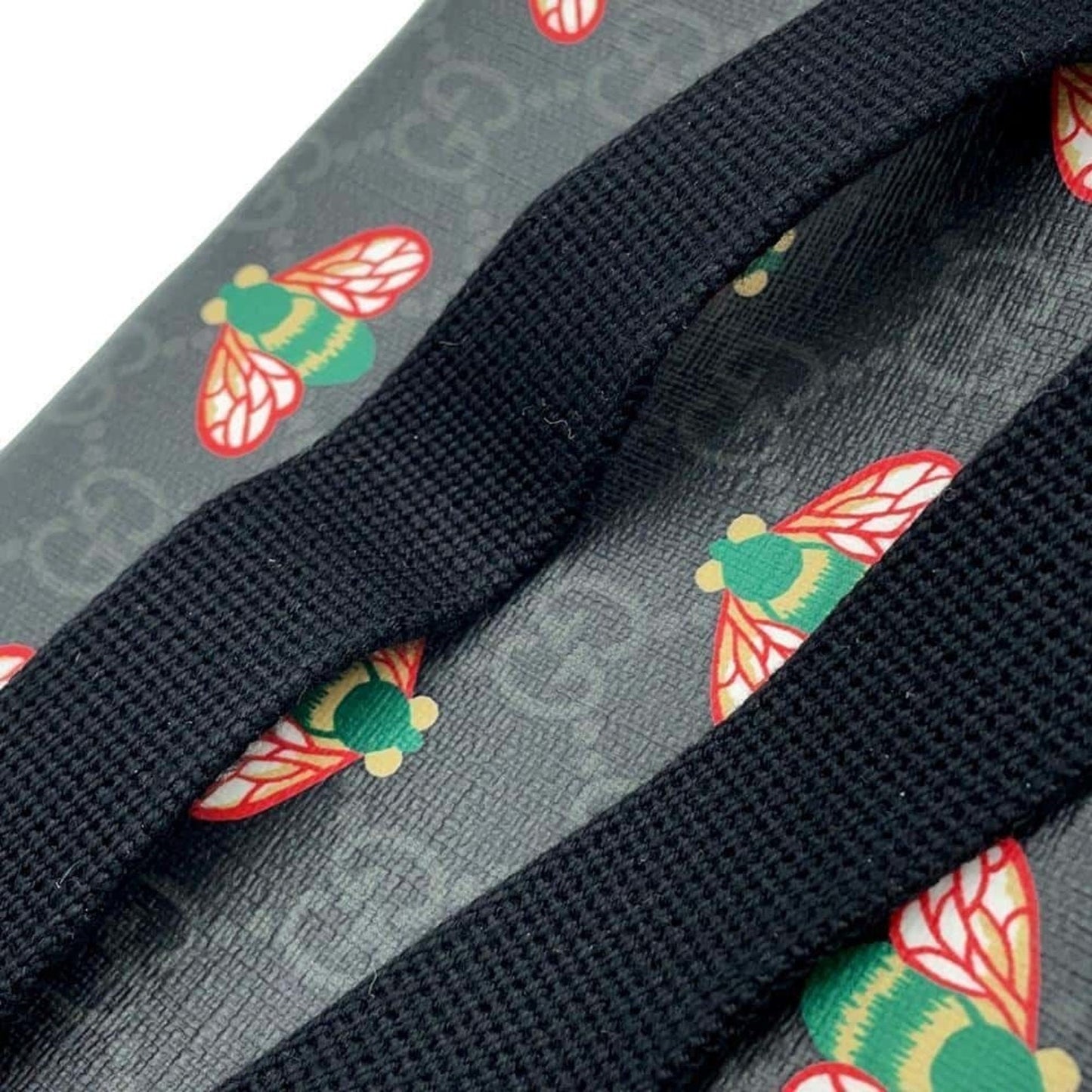 Gucci Black Gg Supreme Fanny Pack Sling Bag