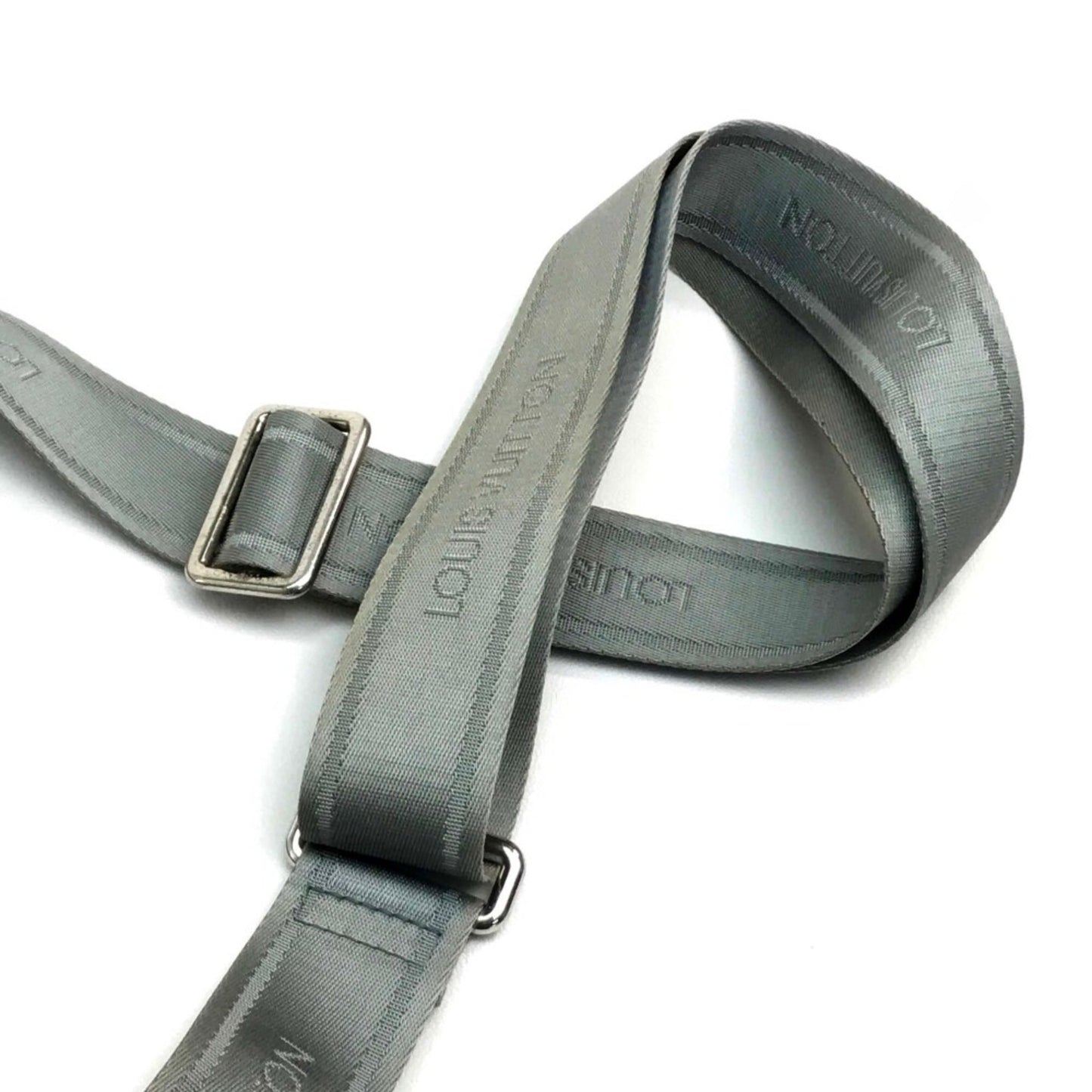 Louis Vuitton Gray Leather Shoulder Bag