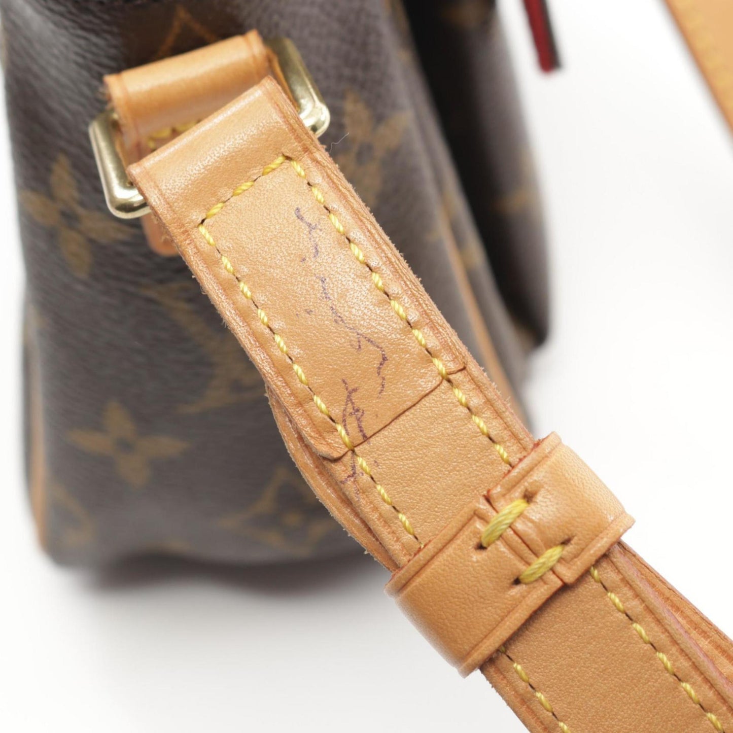 Louis Vuitton Monogram Brown Coated Canvas Leather Shoulder Bag