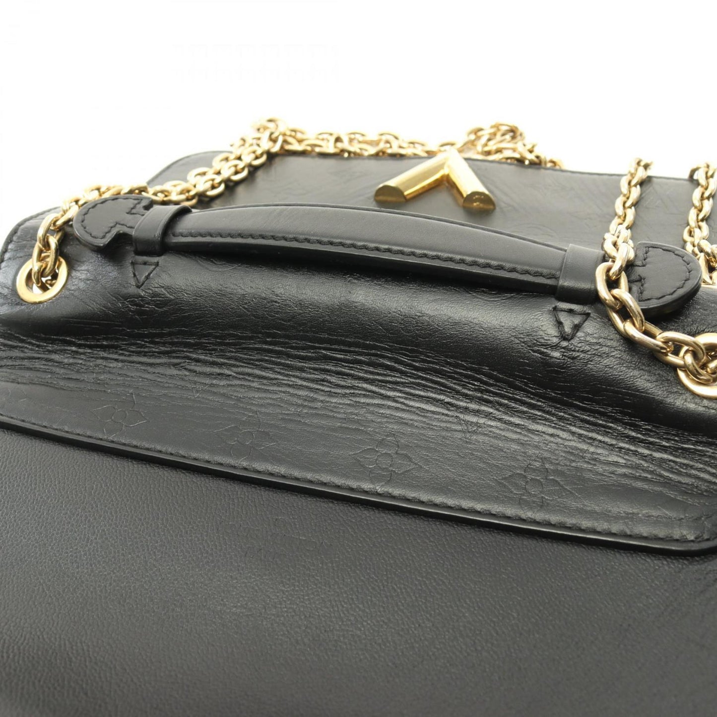 Louis Vuitton Black Noir Leather Shoulder Bag