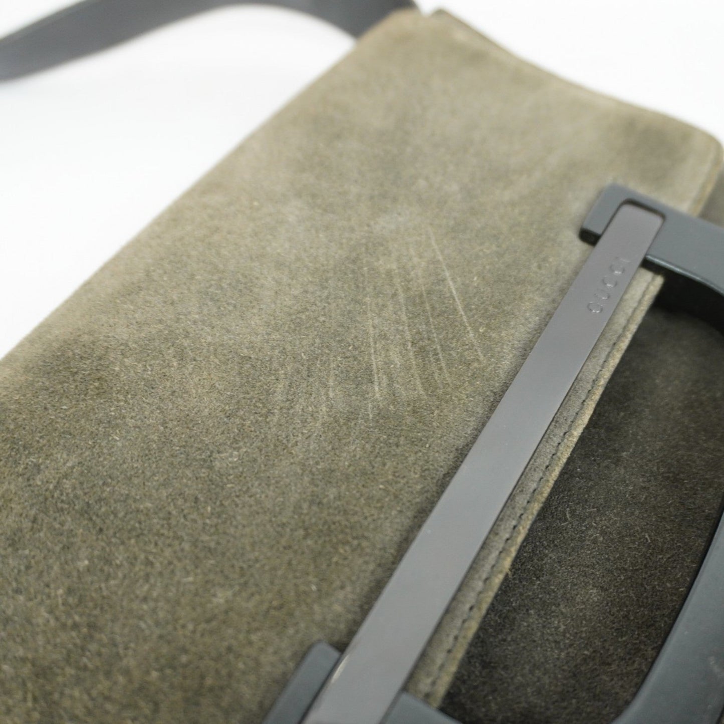 Gucci Black Suede Shoulder Bag