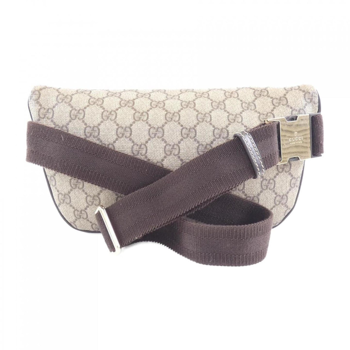 Gucci Beige Dark Brown Gg Supreme Fanny Pack
