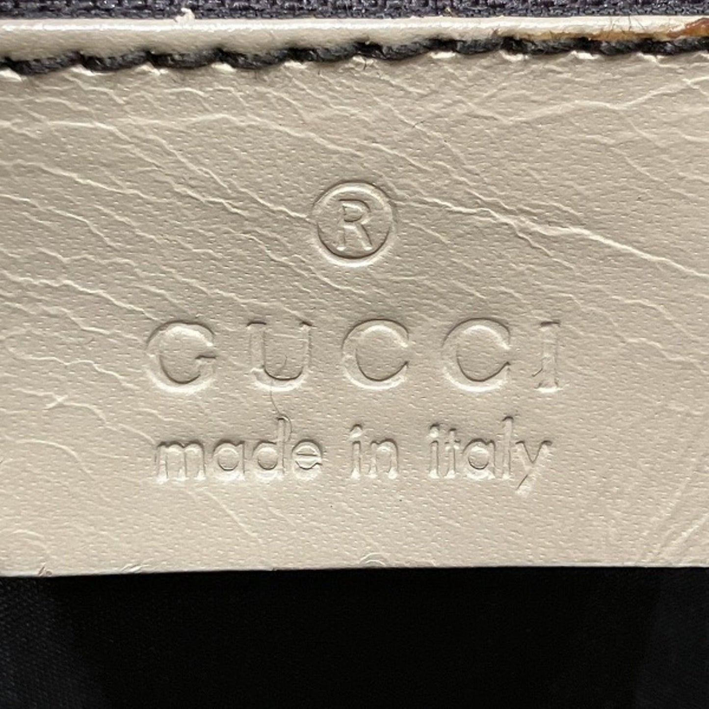 Gucci Jackie Beige Canvas Leather Shoulder Bag