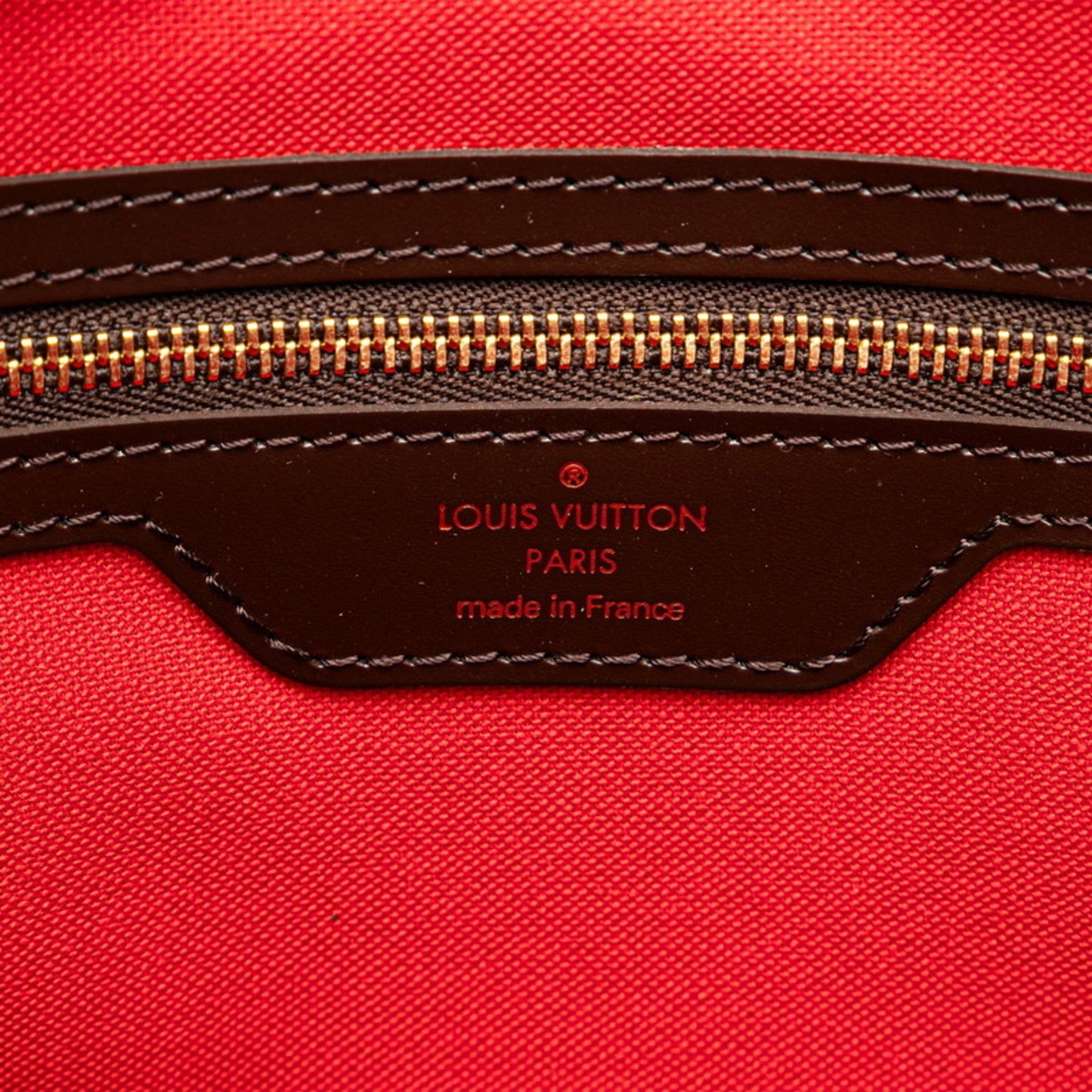 Louis Vuitton Brown Pvc Leather Shoulder Bag Tote Bag